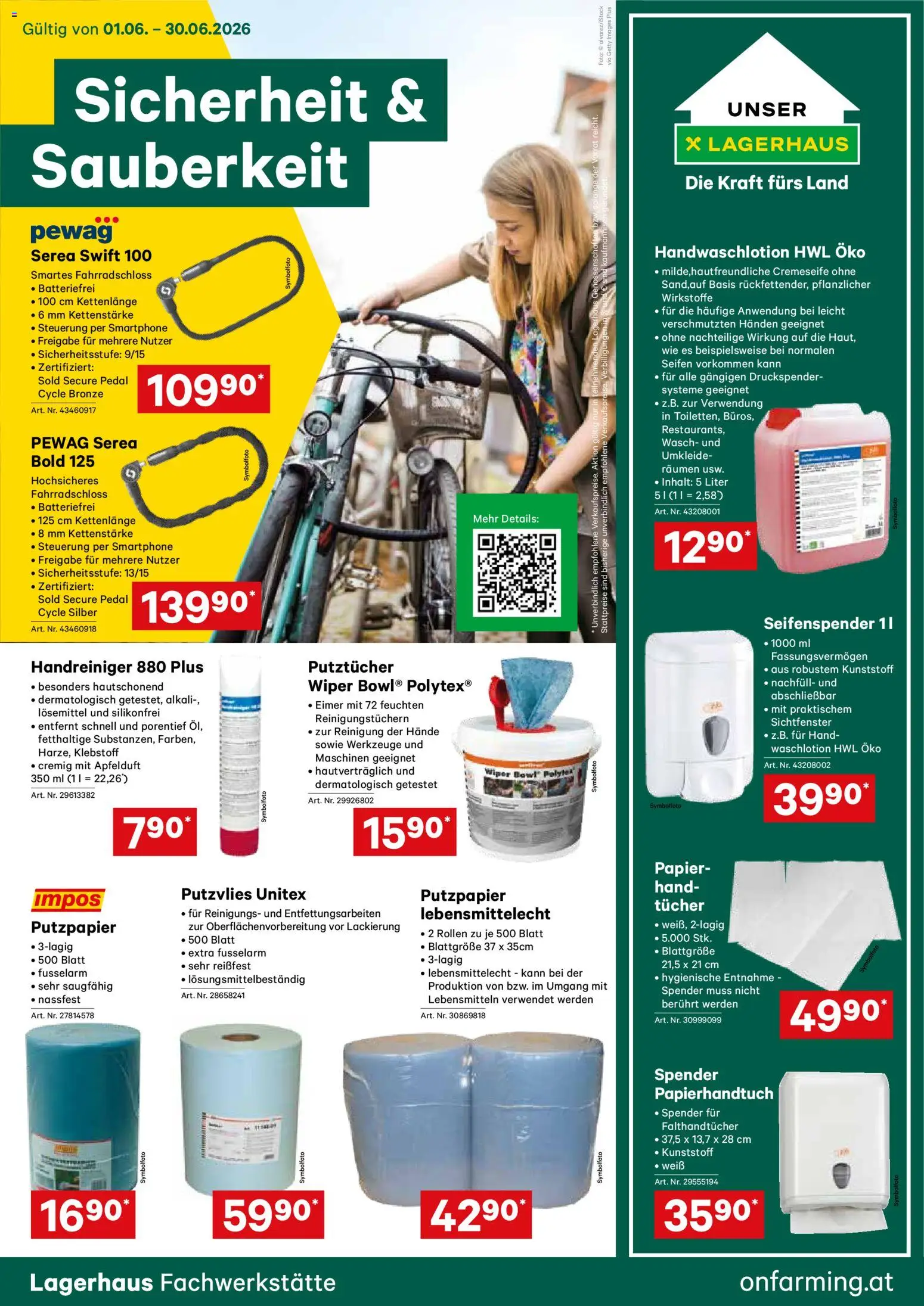 Lagerhaus - Sicherheit & Sauberkeit gültig ab 01.06.2026 | Seite: 1 | Produkte: Smartphone