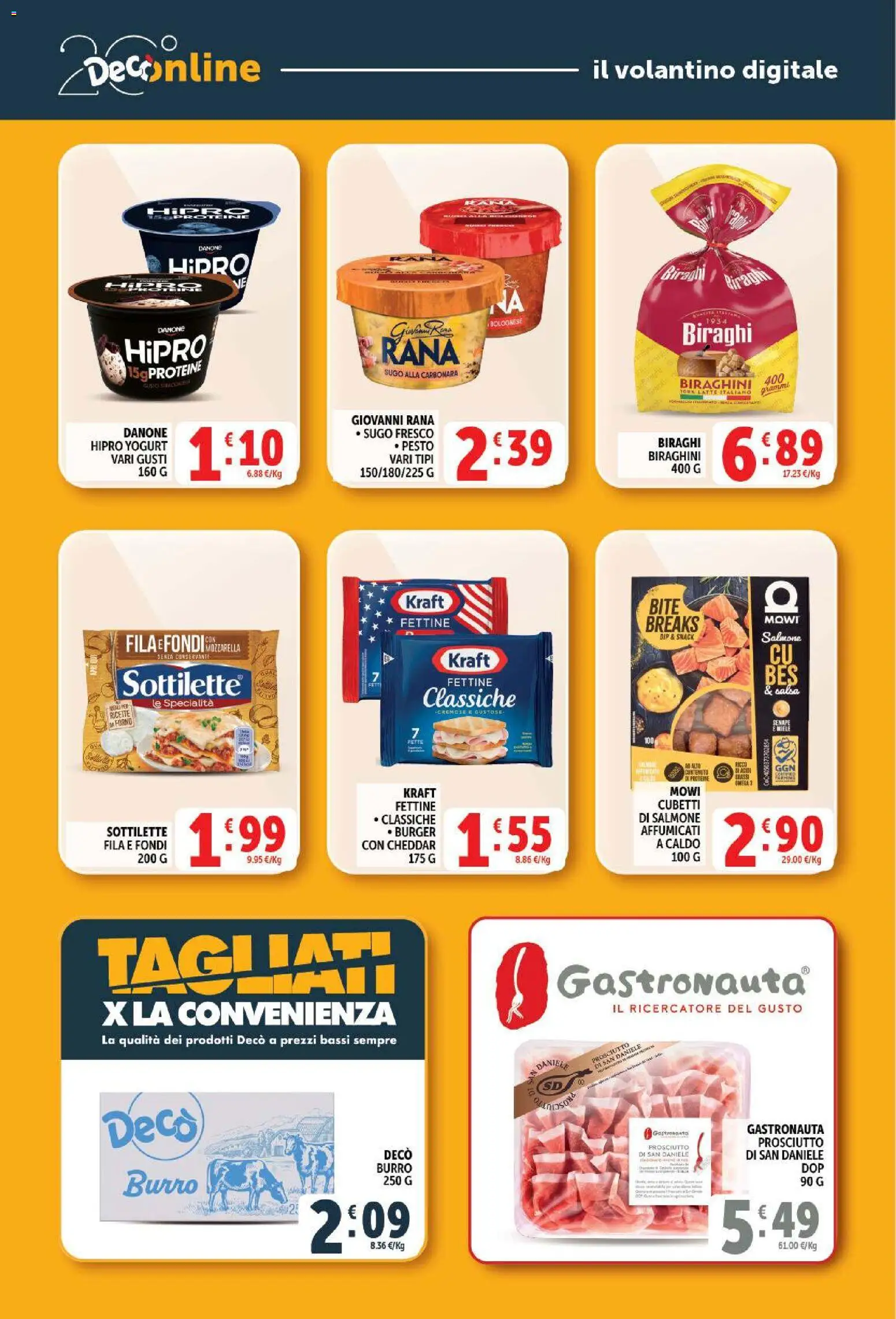 Volantino Decò del 21/07/2026 | Pagina: 24 | Prodotti: Salmone, Latte, Burro, Pesto