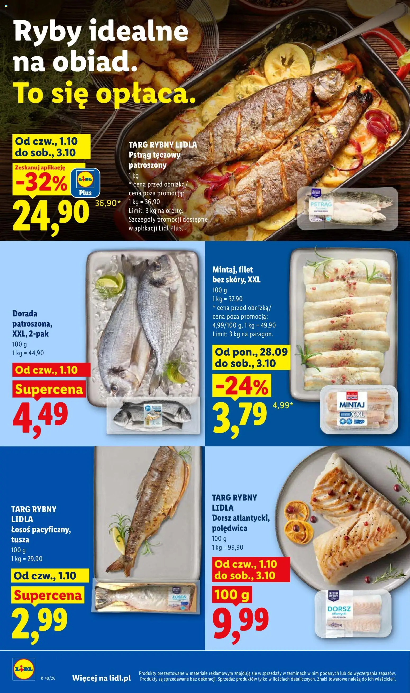 Lidl Polsko leták od 01.10.2026 | Strana: 62 | Produkty: Ryby, Losos, Filet