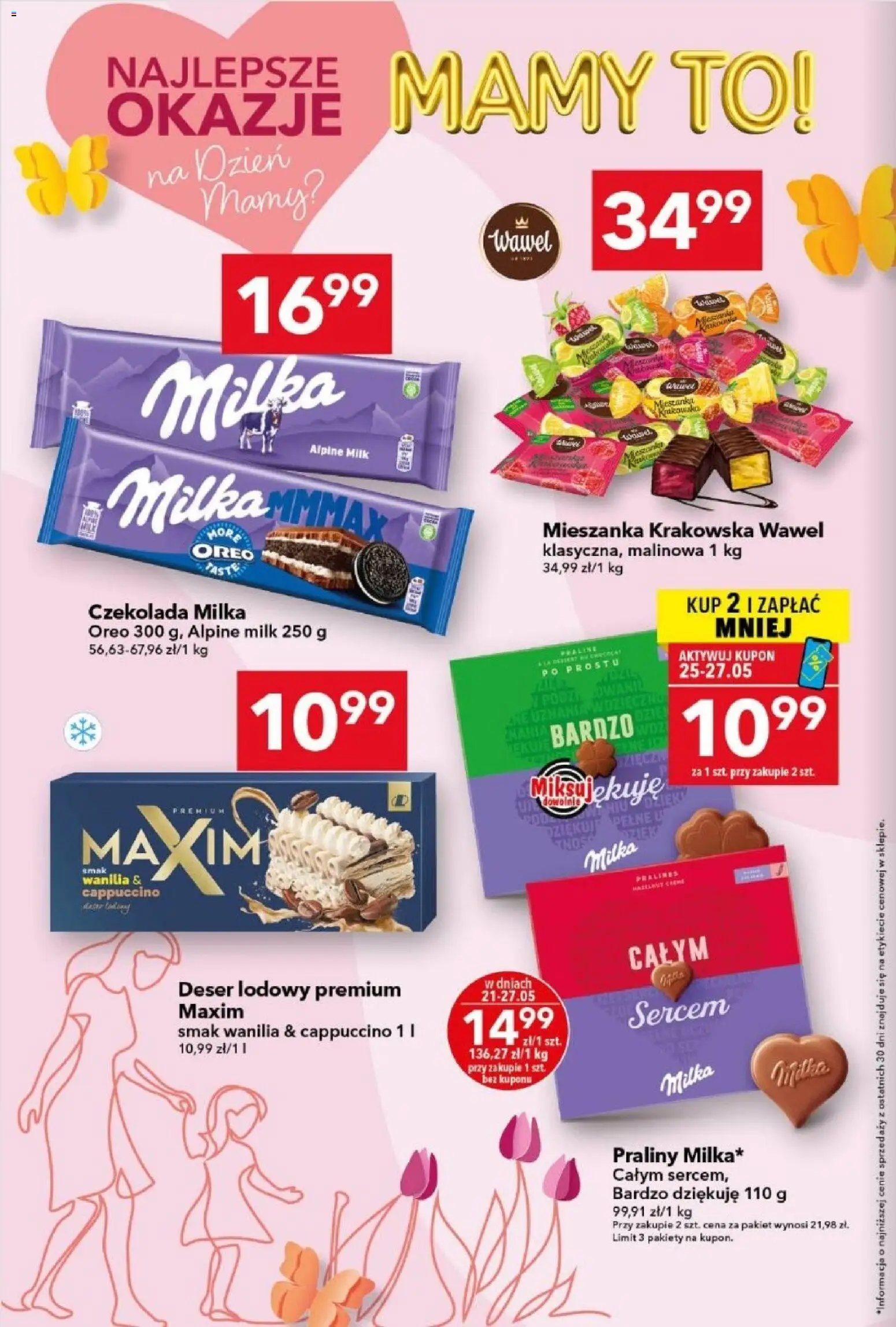 Lewiatan gazetka od 21.05.2026 | Strona: 2 | Produkty: Mieszanka krakowska, Czekolada milka, Cappuccino, Milka