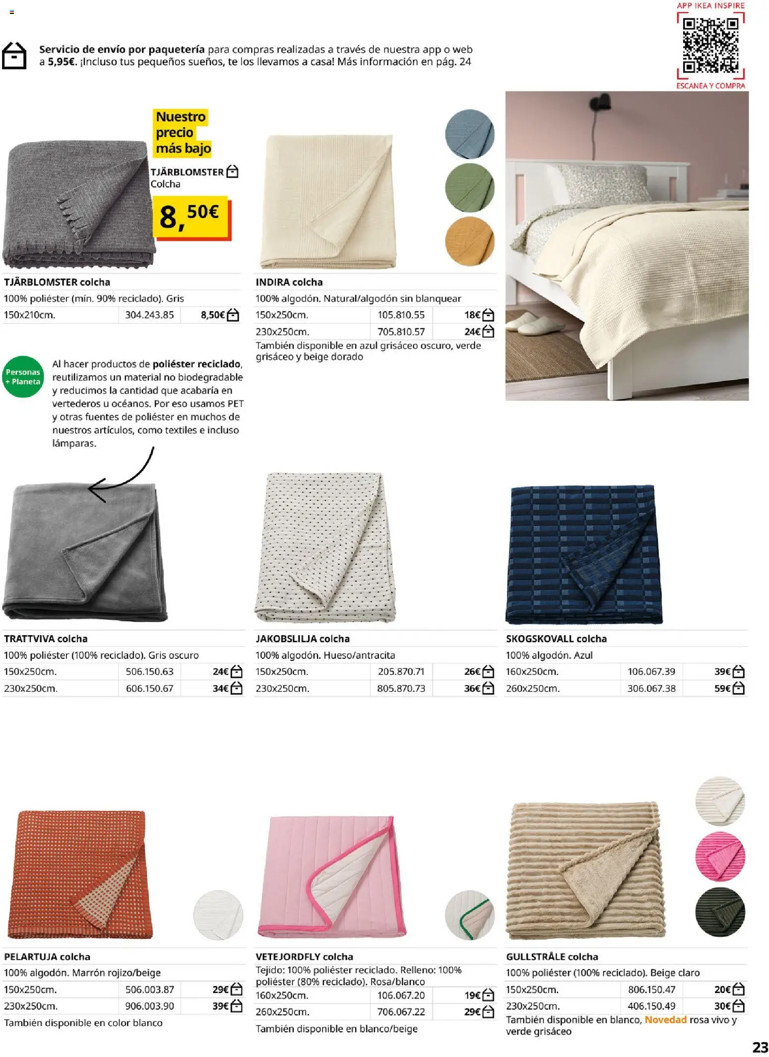 Catálogo IKEA Ropa de Cama │ válido desde el 01/02/2026 | Página: 23 | Productos: Té, Colcha