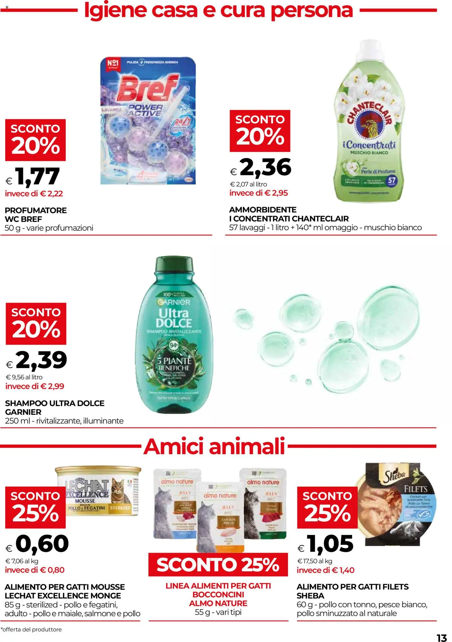 Volantino COOP del 15/10/2026 | Pagina: 13 | Prodotti: Pollo, Ammorbidente, Pesce, WC