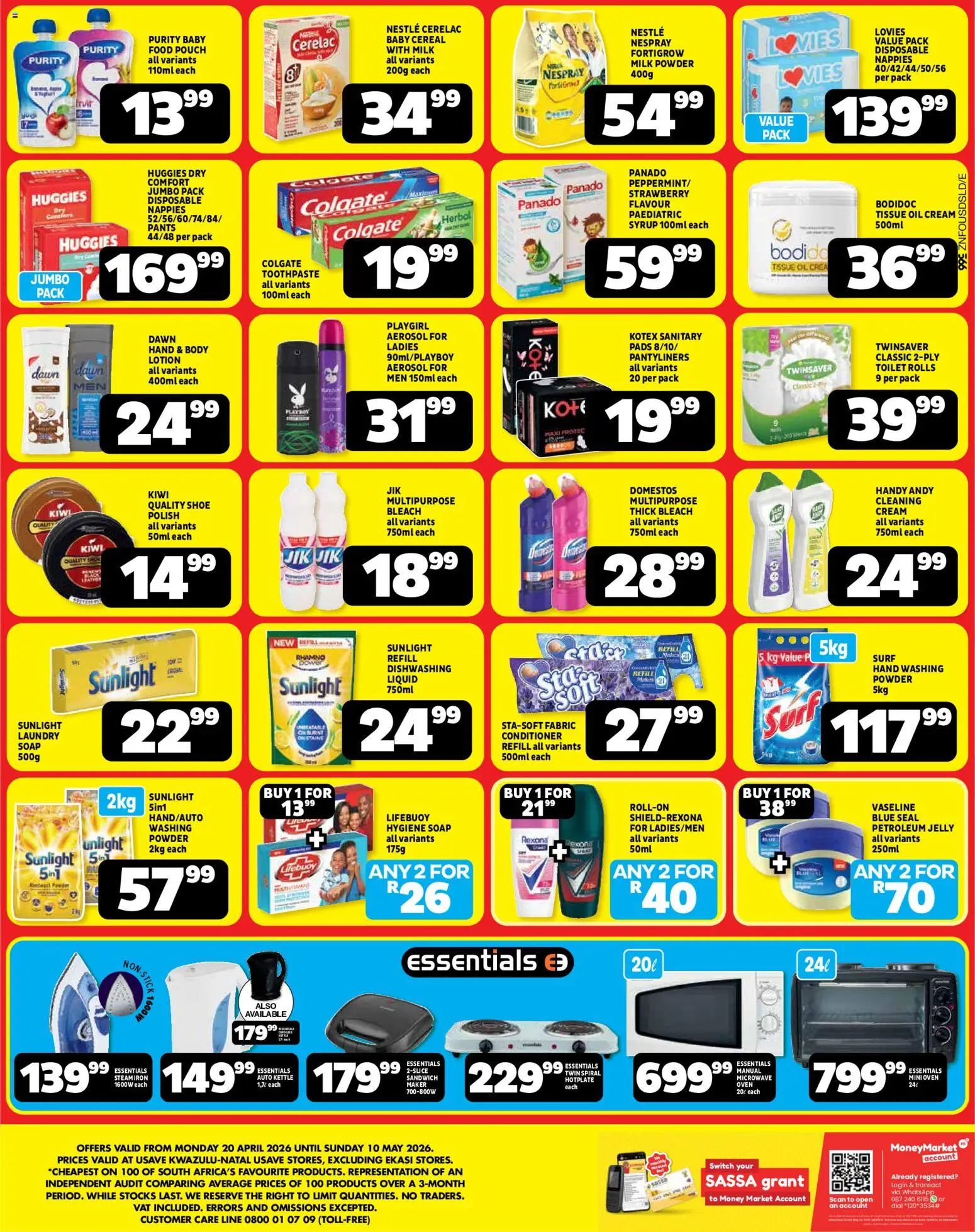 Usave Specials | 20/04/2026 | How to get a limited discount? Save today! | South Africa