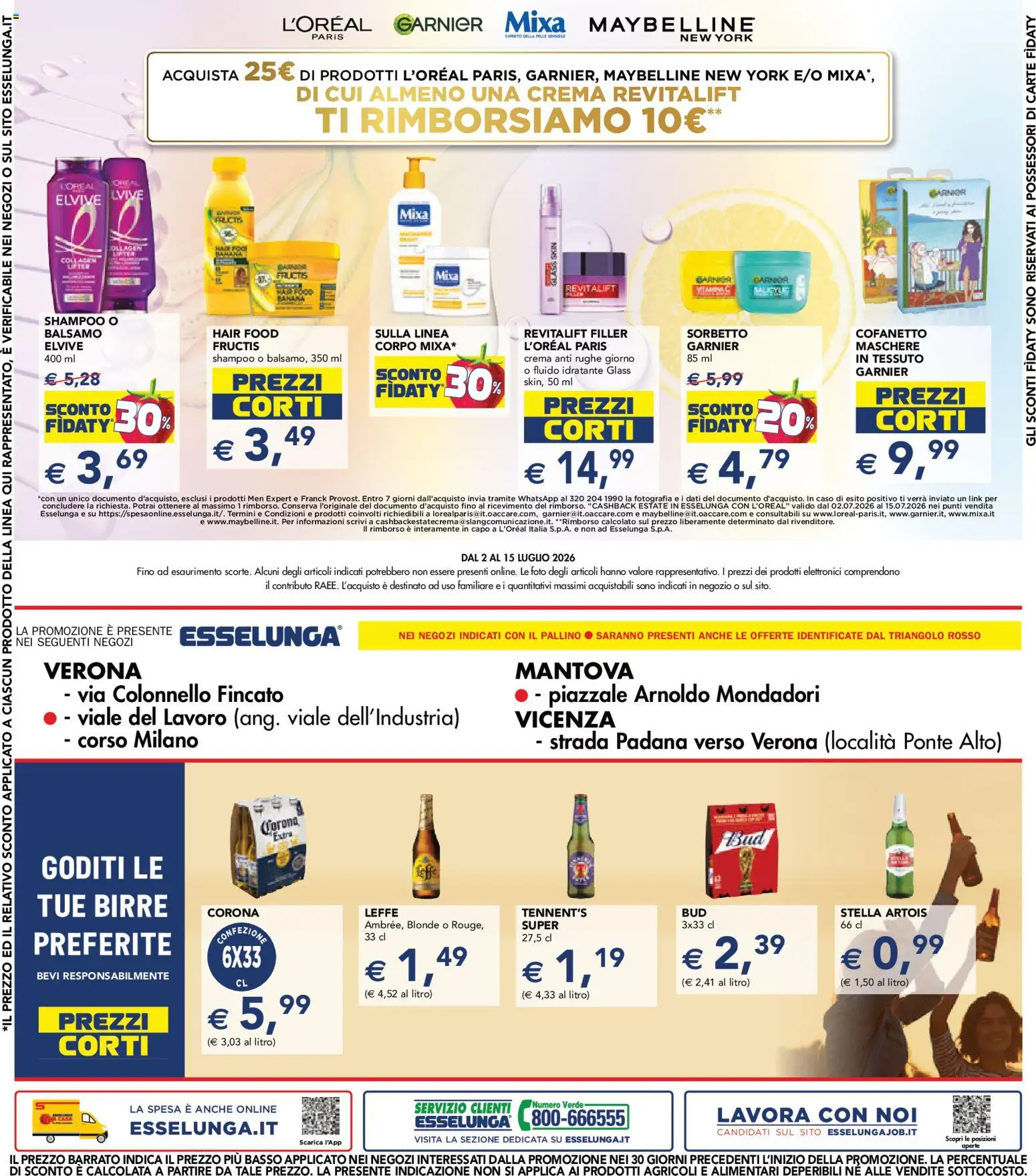 Volantino Esselunga S del 02/07/2026 | Pagina: 32 | Prodotti: Shampoo, Balsamo, Tennent's, Sorbetto