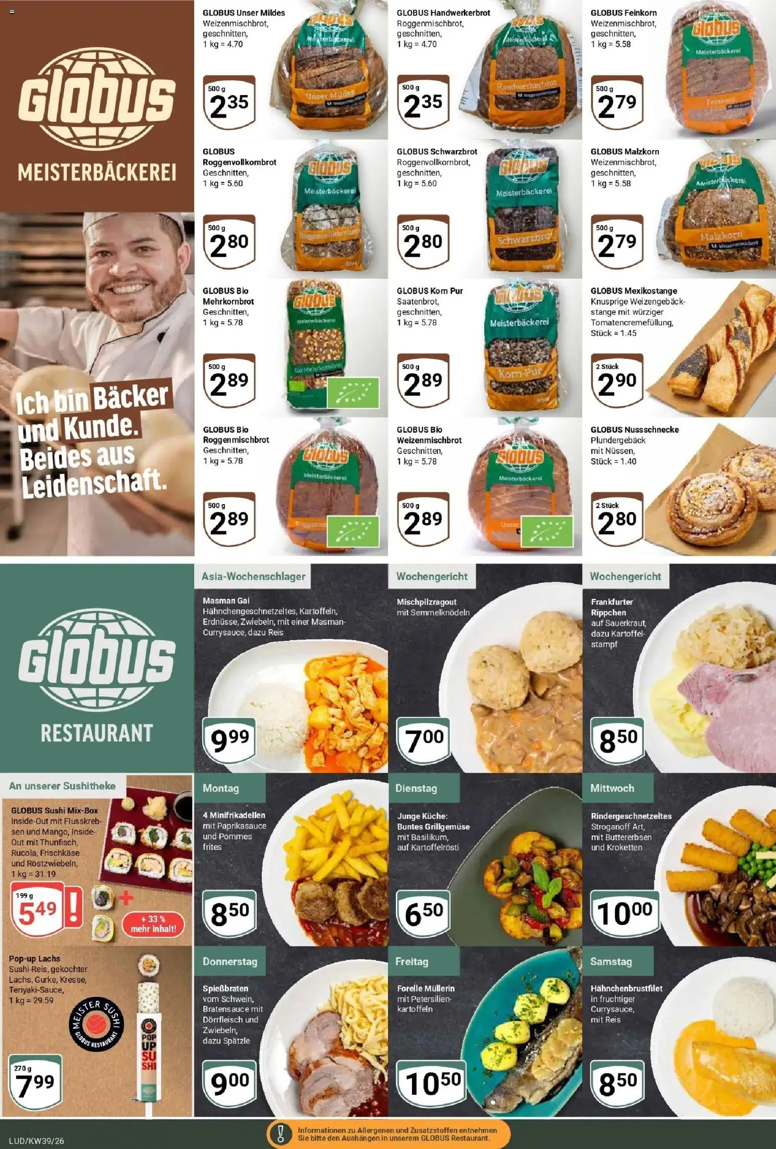 Globus Prospekt Ludwigshafen-Oggersheim (ab 21.09.2026) » Angebote online | Seite: 9 | Produkte: Pommes, Küche, Lachs, Reis