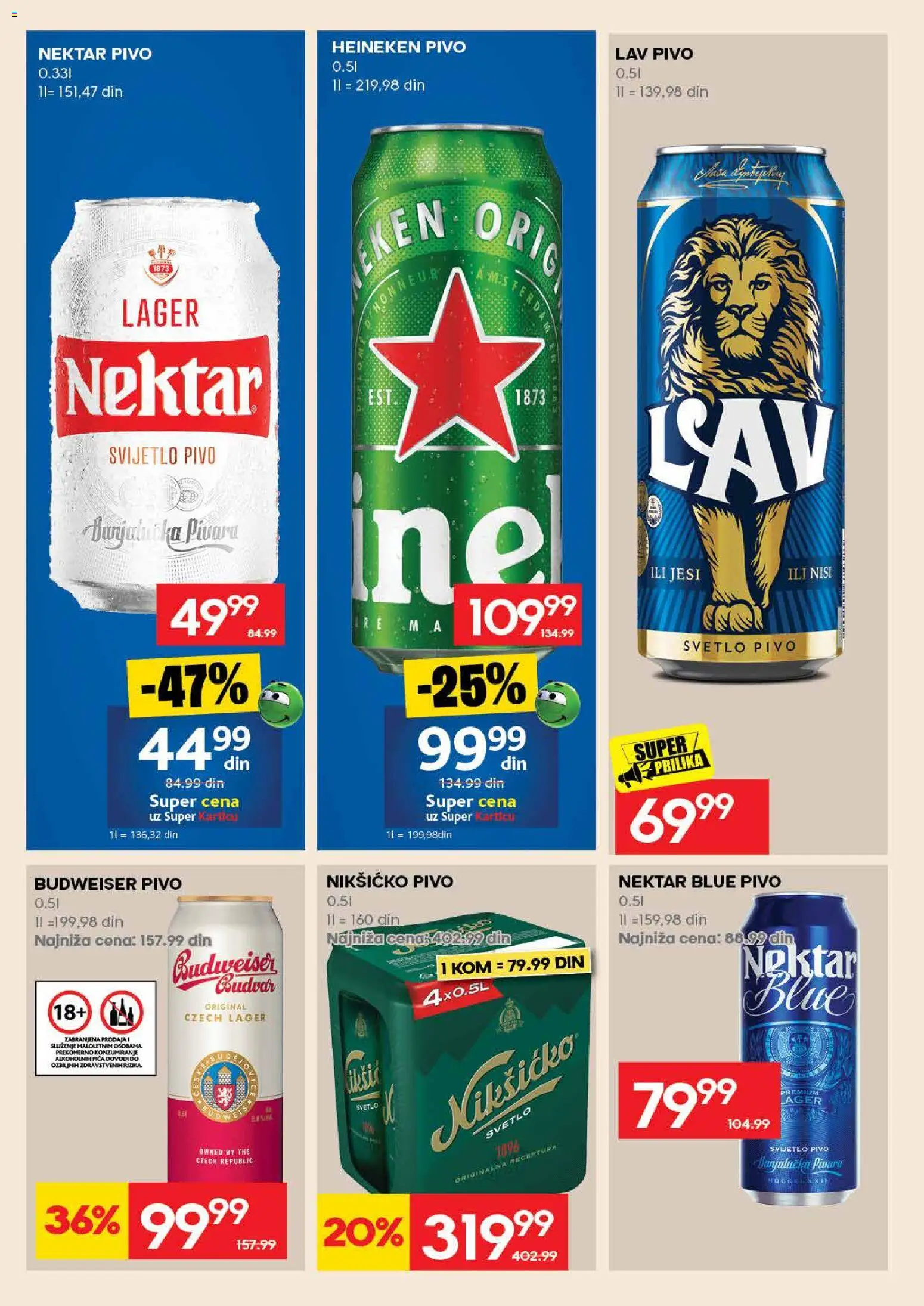 Idea katalog - važi od 30.07.2026 | Strana: 26 | Proizvode: Budweiser, Nektar, Pica, Pivo