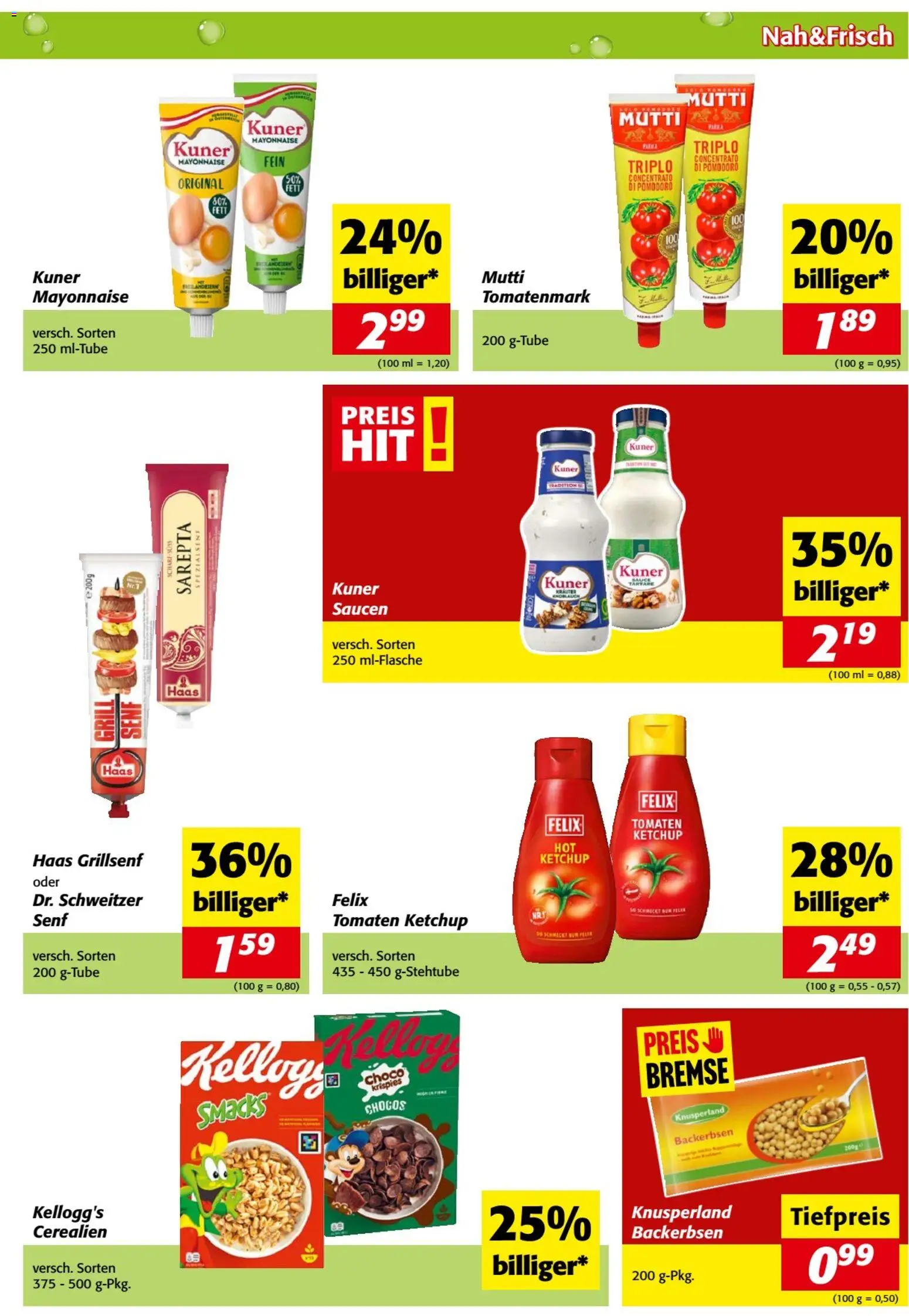 Nah und Frisch Flugblatt gültig ab 08.07.2026 | Seite: 5 | Produkte: Ketchup, Mayonnaise, Knoblauch, Grill