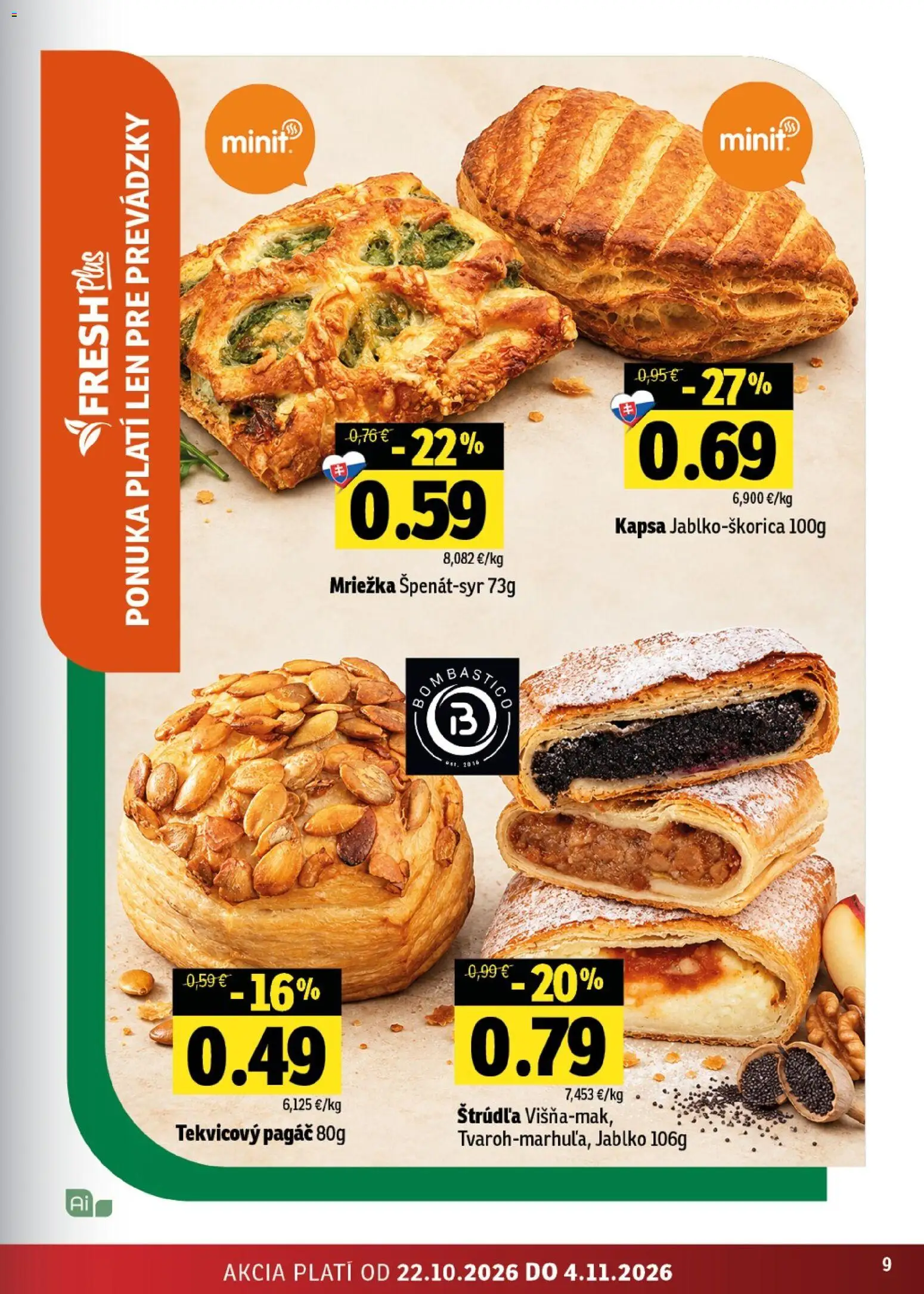 Nové Fresh akcie – leták je platný od 22.10.2026 | Strana: 9