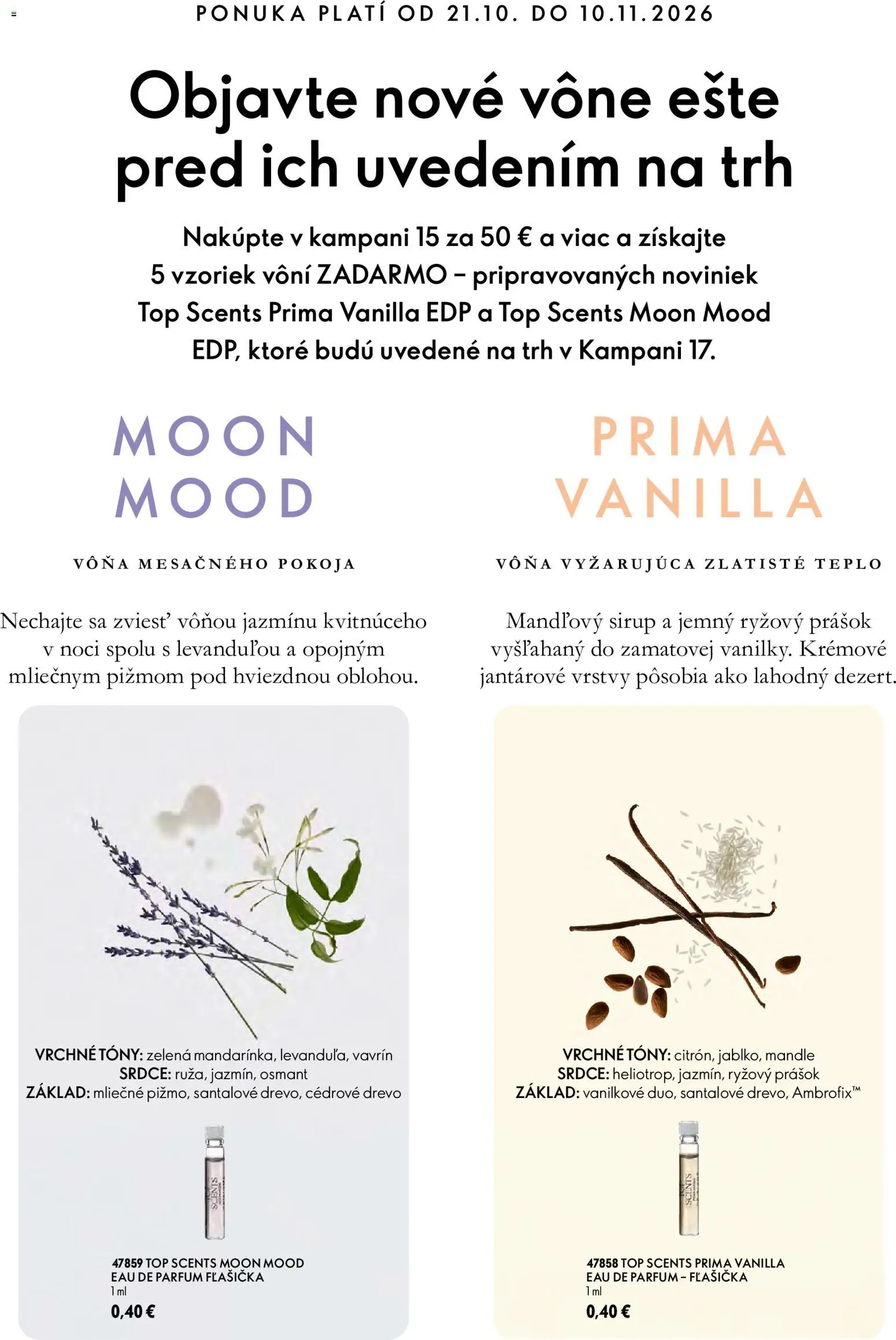 Nové Oriflame akcie – leták je platný od 21.10.2026 | Strana: 14 | Produkty: Sirup, Mandle