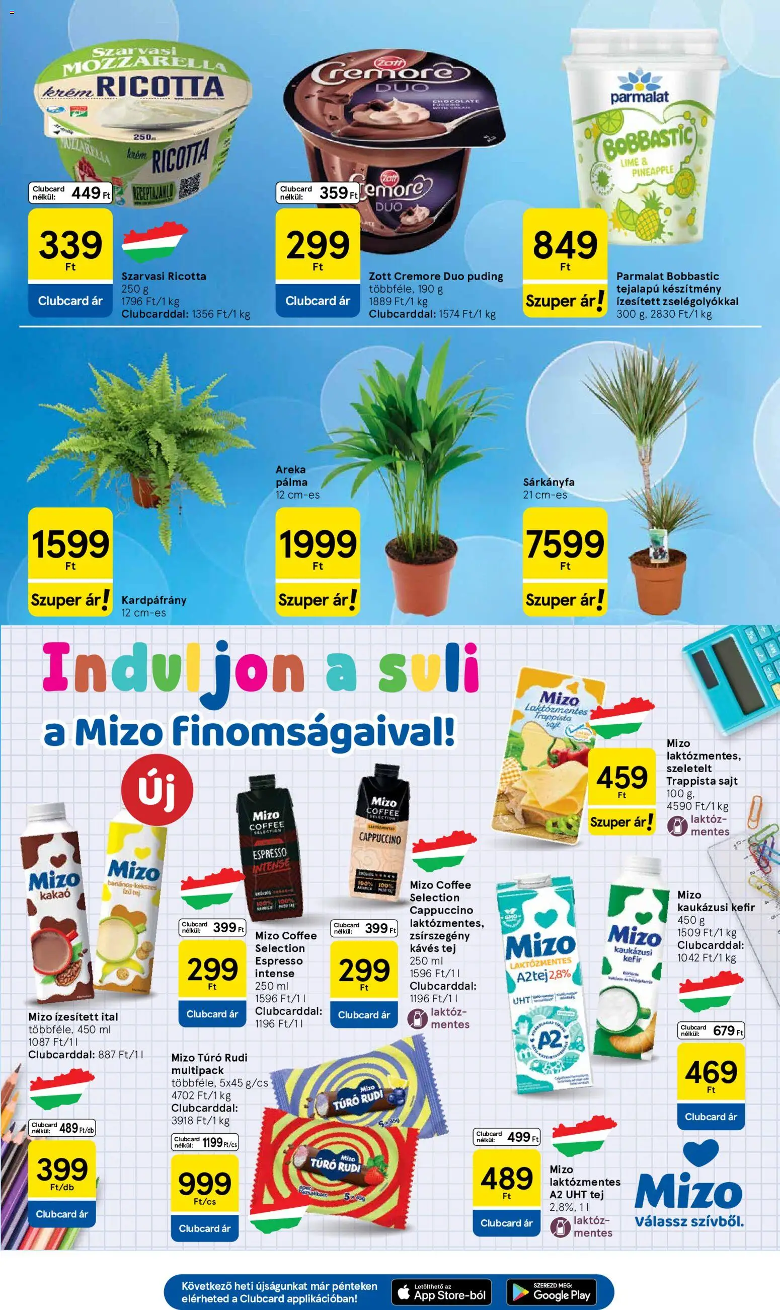 Tesco akciós ujság - amely érvényes a következő dátumtól: 2026.08.18. | Oldal: 25 | Termékek: Lime, Ricotta, Laktózmentes, Mizo