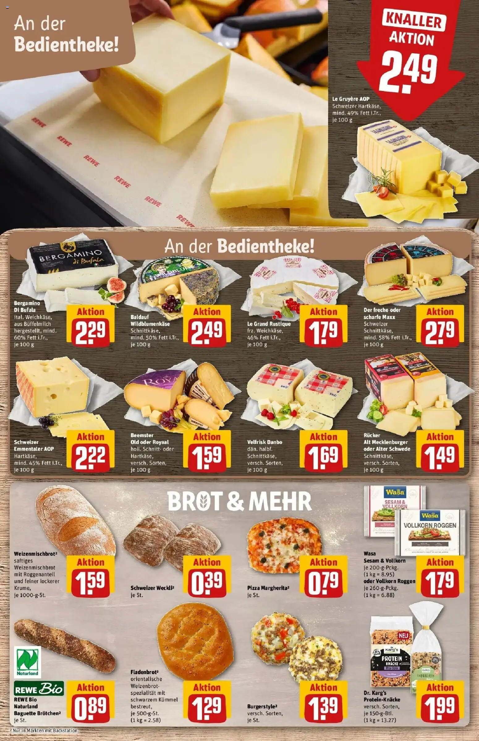 REWE Prospekt ab 26.10.2026 zum Blättern » Angebote | Seite: 11 | Produkte: Baguette, Brot, Pizza