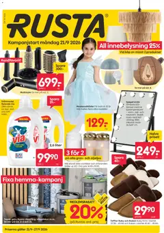 Rusta erbjudanden - Förhandsvisning av reklamblad från butik Rusta aktuell från 21/09/2026