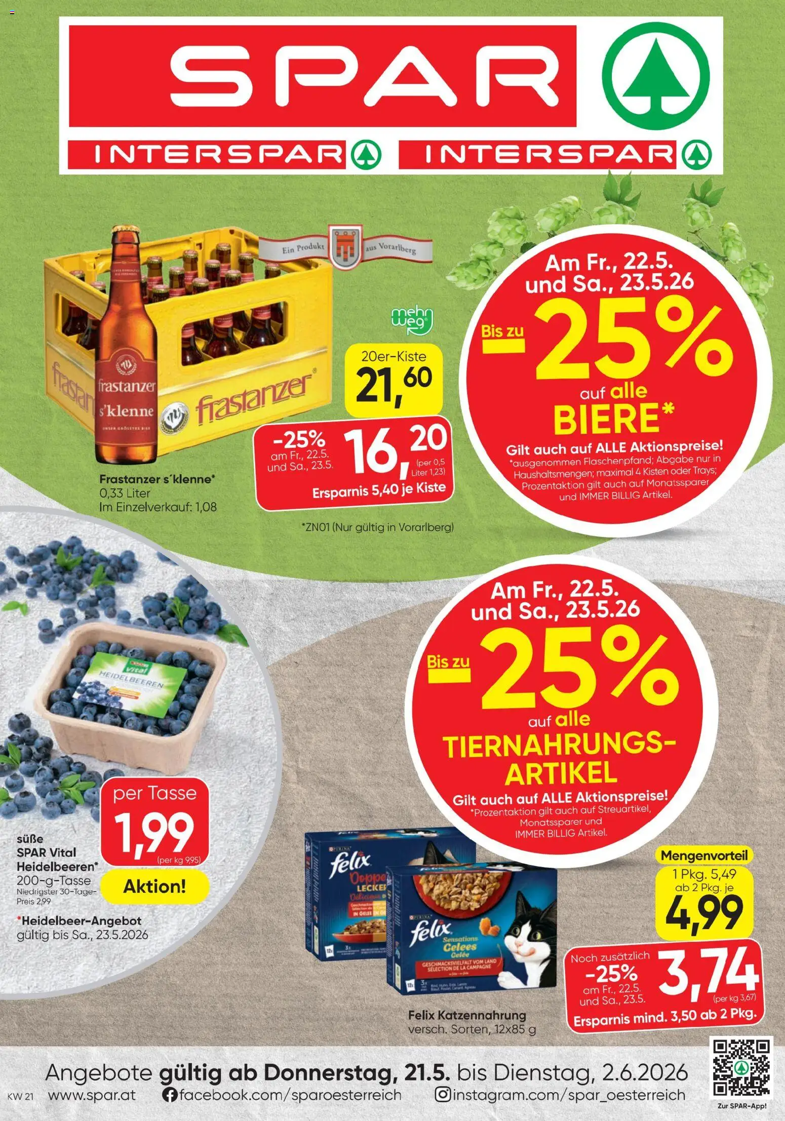 Spar - Flugblatt gültig ab 21.05.2026 | Seite: 1
