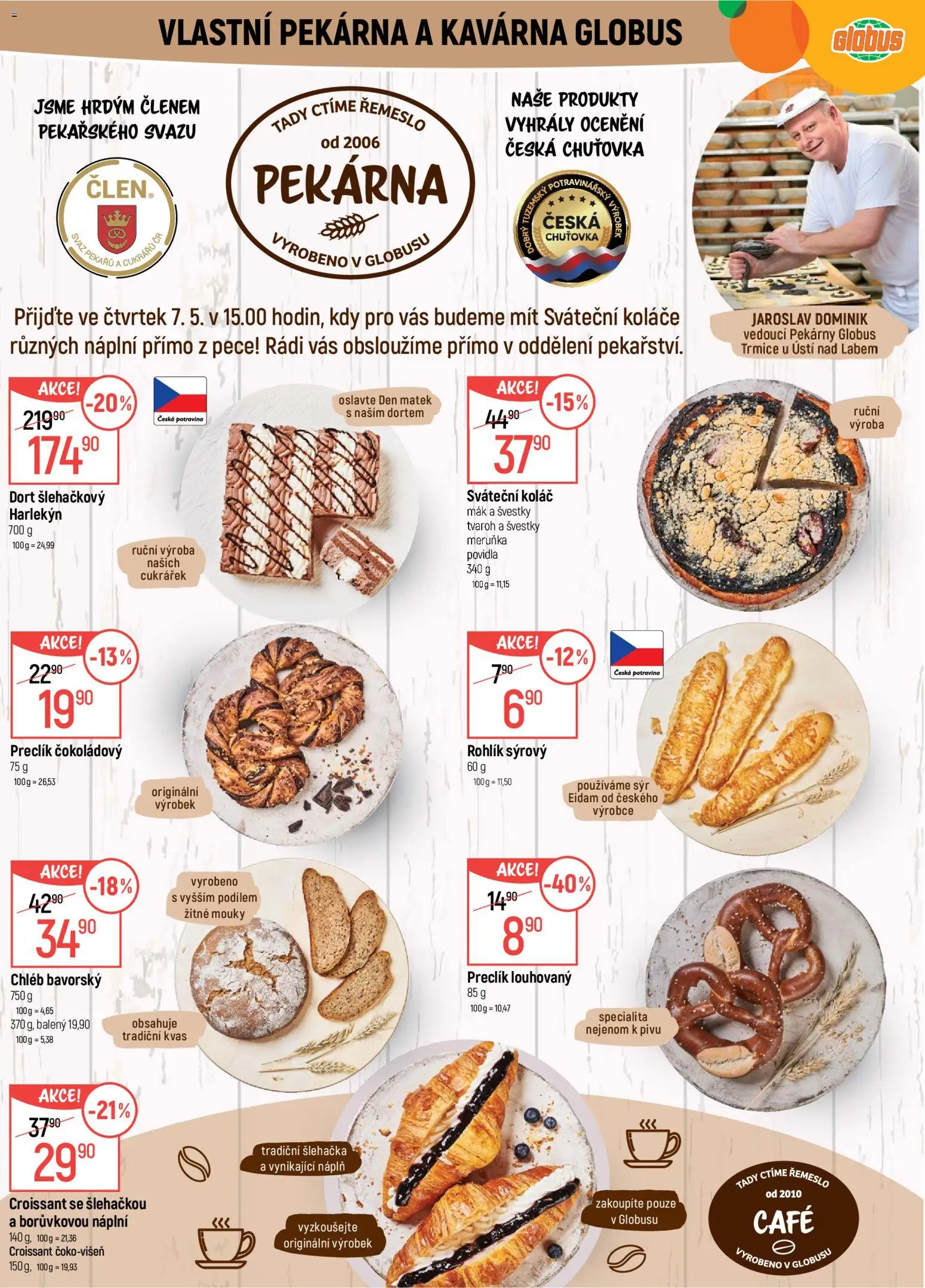 Globus leták - Trmice od 06.05.2026 | Strana: 6 | Produkty: Chléb, Tvaroh, Šlehačka, Eidam