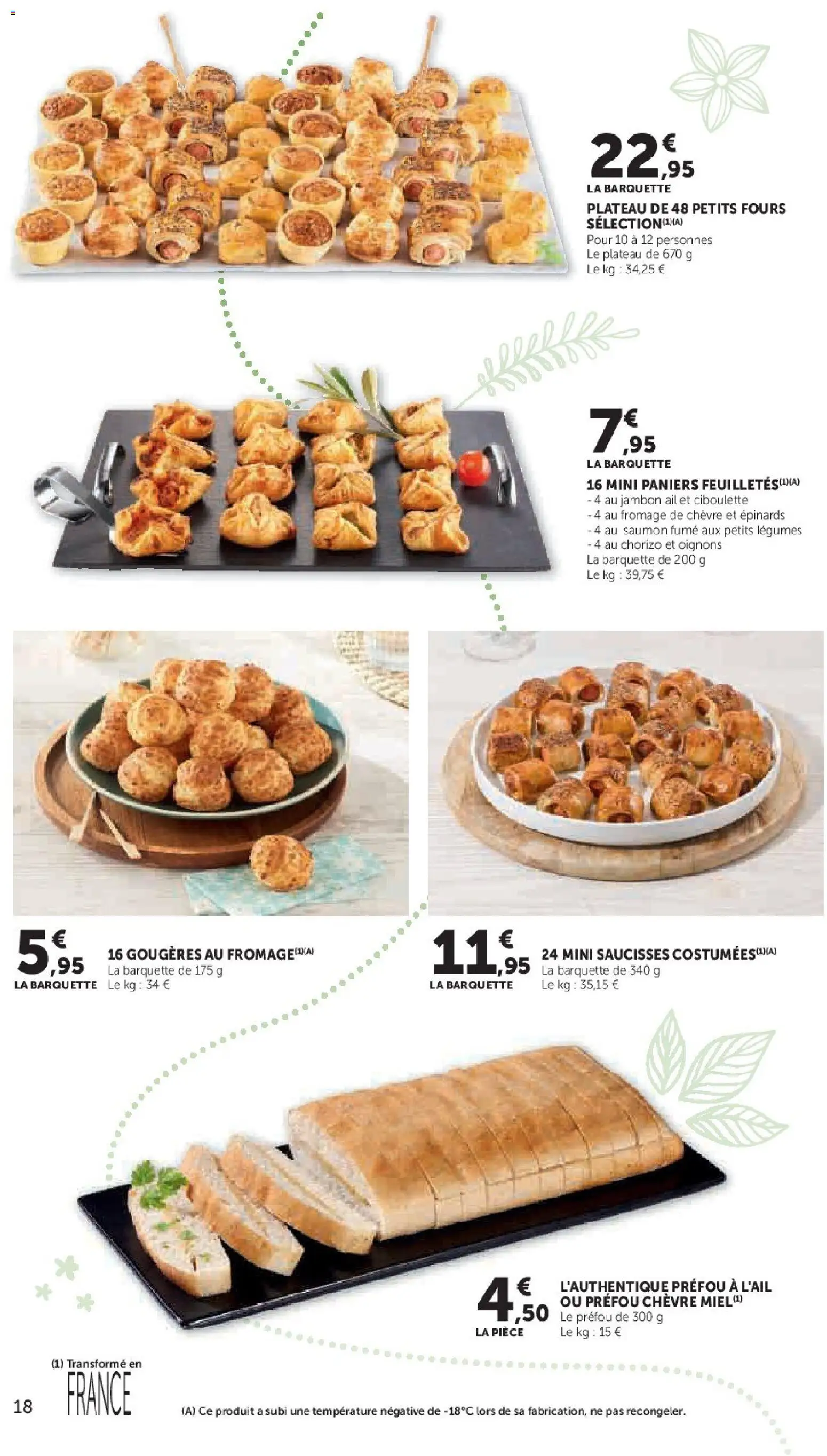 {H1} | Page: 18 | Produits: Chorizo, Plateau, Fromage de chèvre, Fromage