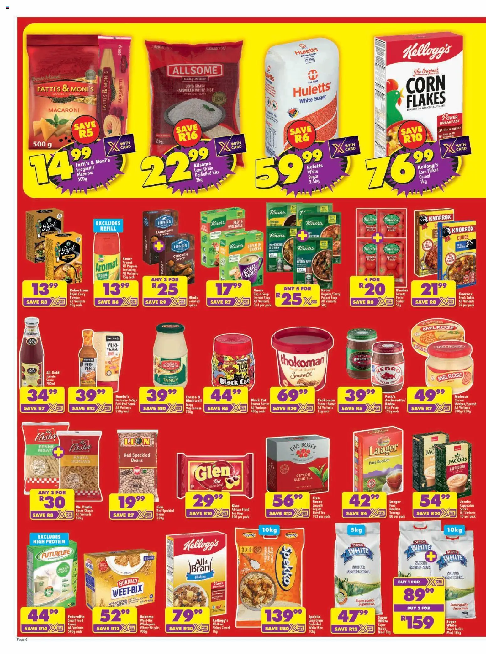 New Shoprite catalogue – valid from 20/07/2026 | Page: 6 | Products: Powder, Beef, Pasta, Stock
