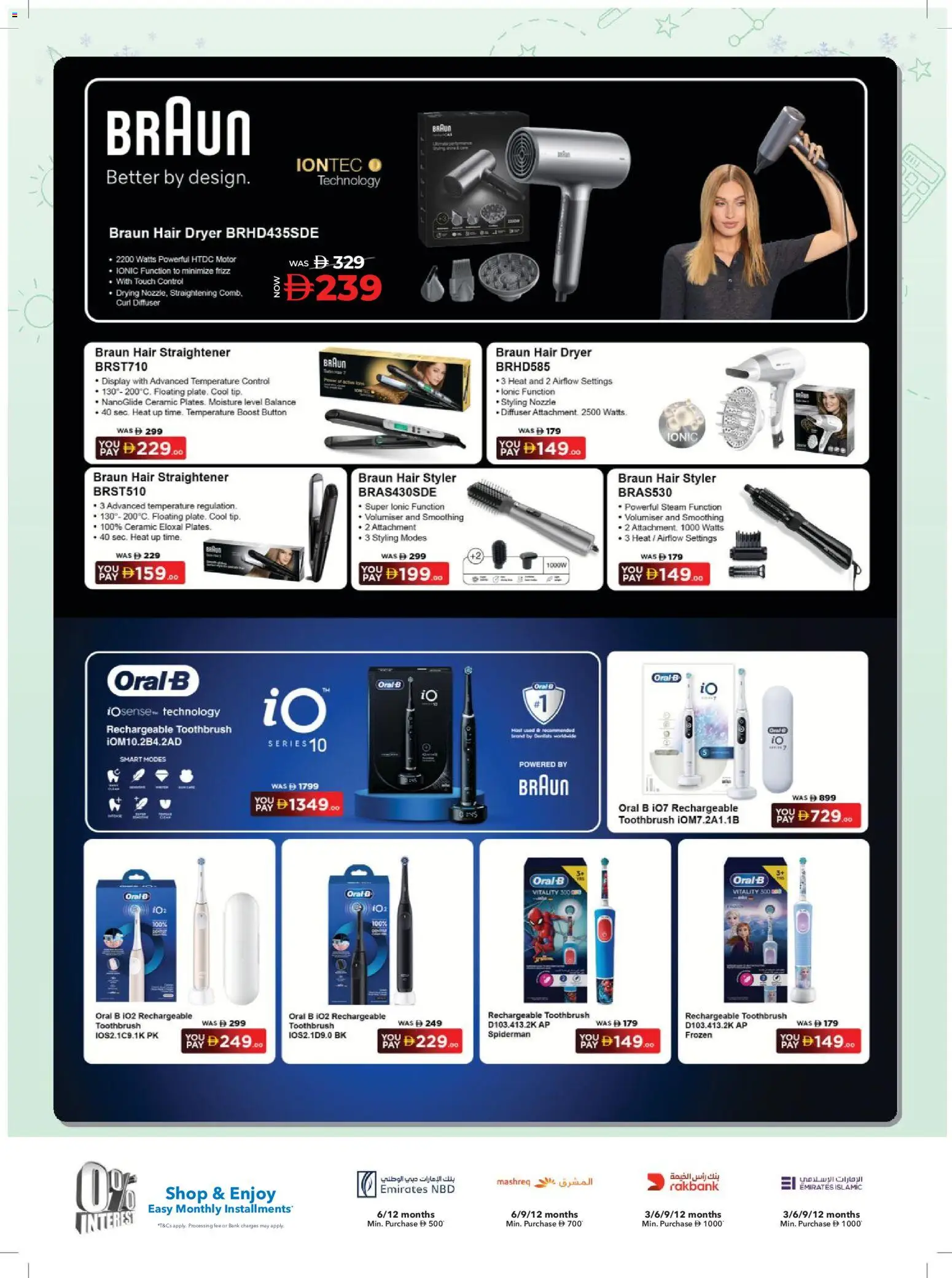 {H1} | Page: 52 | Products: Diffuser, Toothbrush, Dryer, Hair straightener
