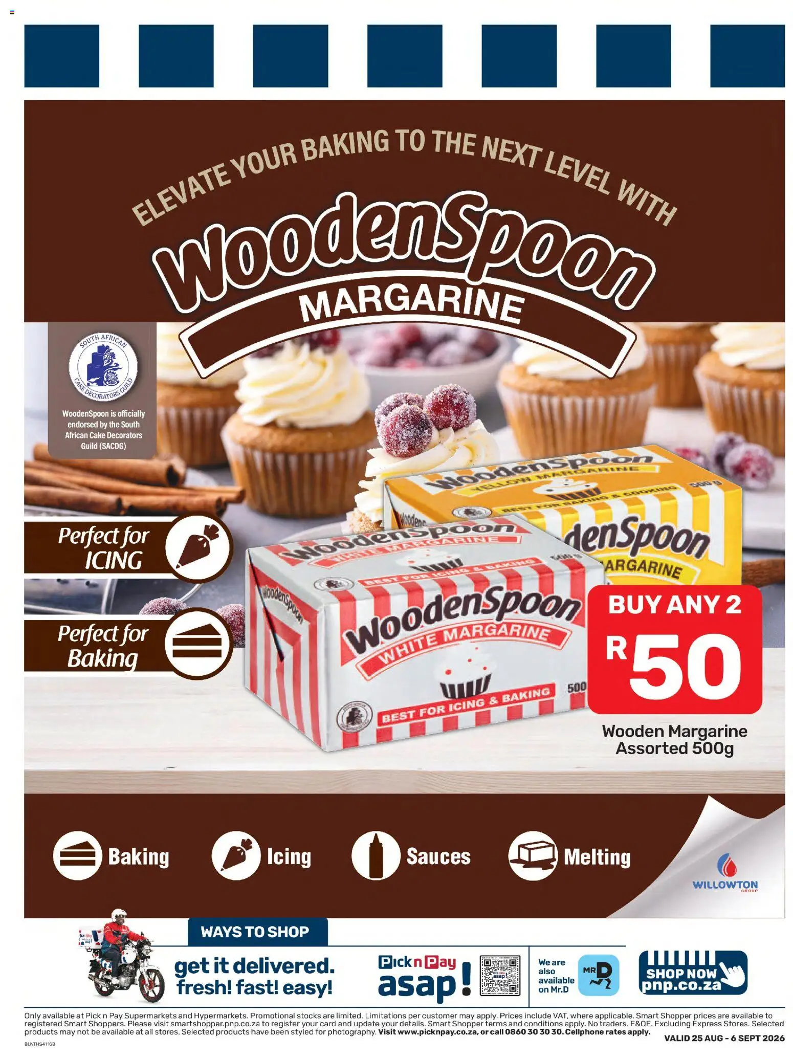 New Pick n Pay catalogue – valid from 25/08/2026 | Page: 13 | Products: Cake, Margarine, Sauces