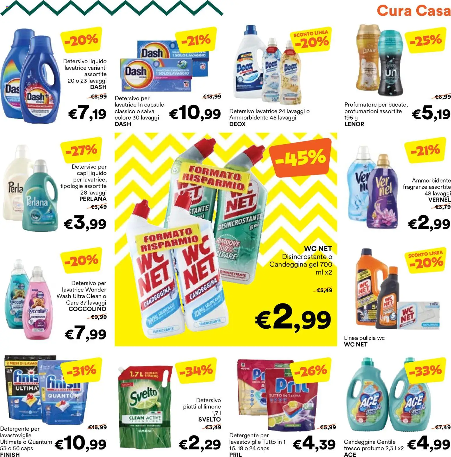 Volantino Unes del 06.05.2026 | Pagina: 21 | Prodotti: Ammorbidente, Detergente, Candeggina, Lavatrice