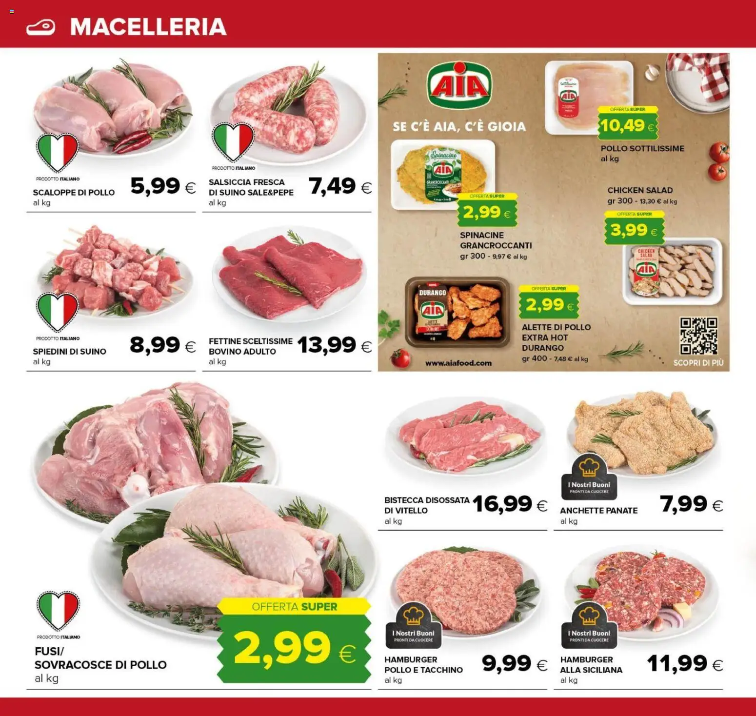 Volantino Oasi del 24/09/2026 | Pagina: 6 | Prodotti: Pollo, Suino, Hamburger, Bistecca