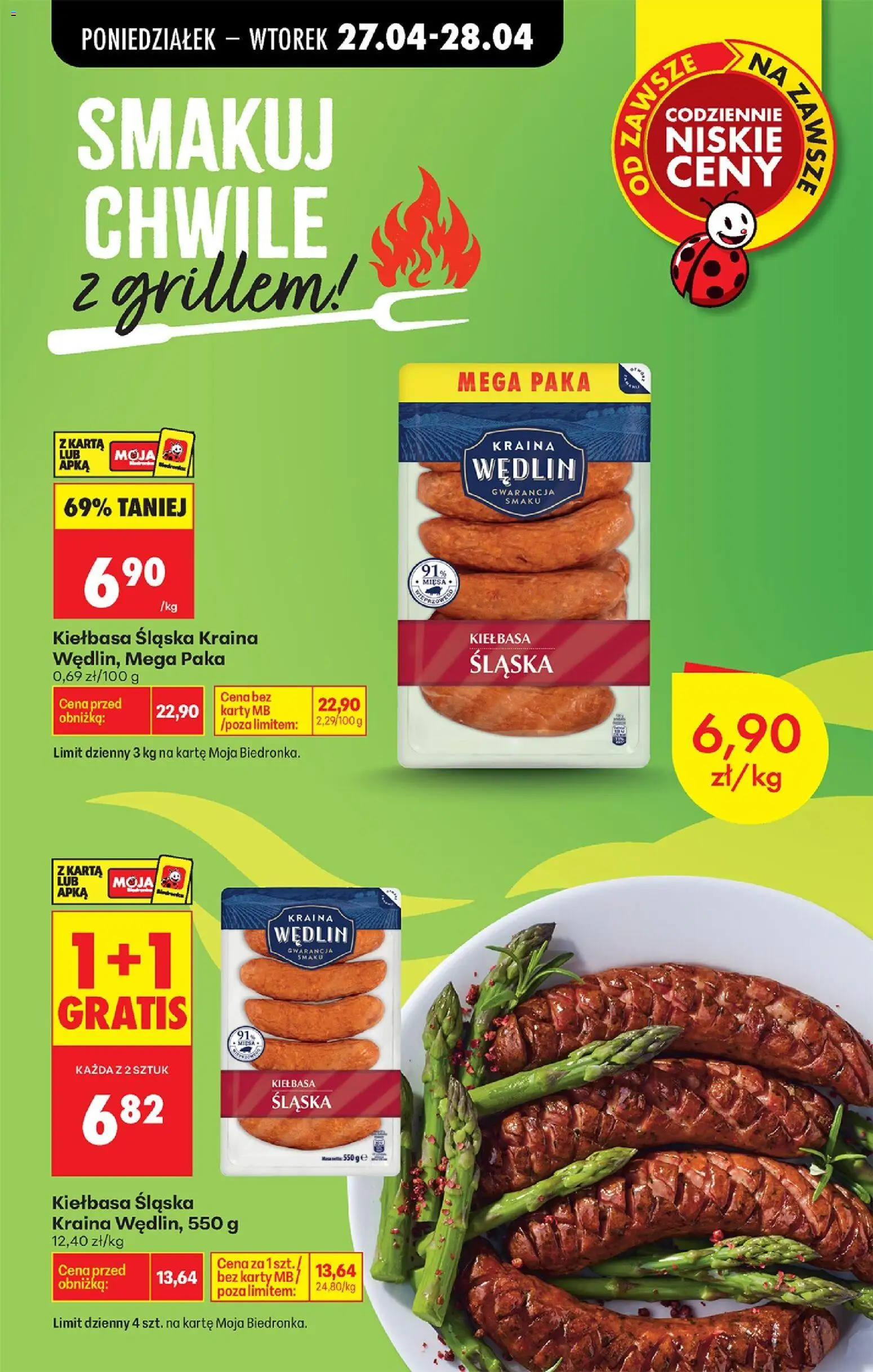 Biedronka gazetka od poniedziałku od 27.04.2026 | Strona: 19 | Produkty: Cytryna, Limonka, Warka, Piwo