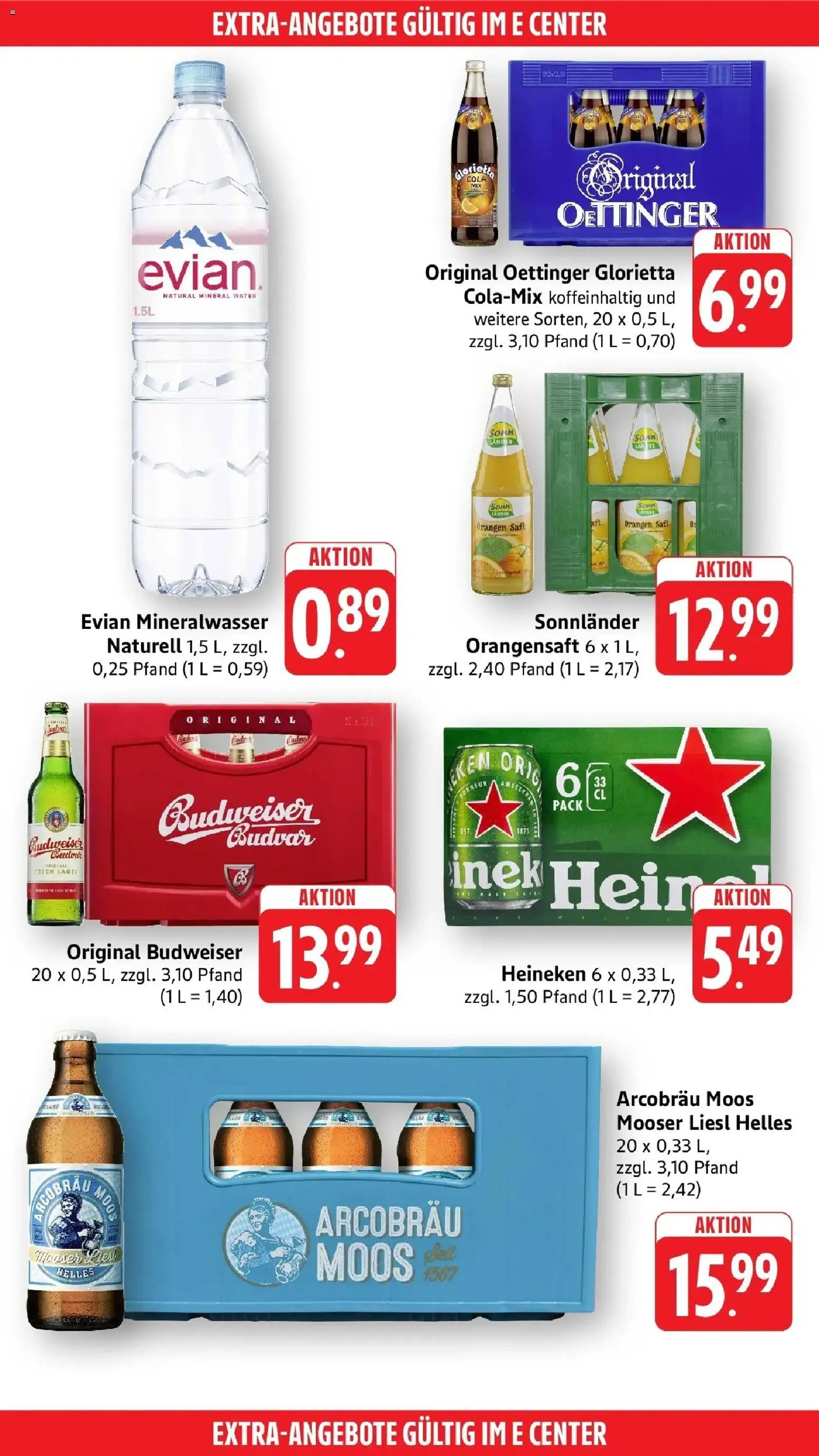 Edeka Prospekt Horb Am Neckar (ab 21.09.2026) » Angebote Online | Seite: 50 | Produkte: Orangensaft, Mineralwasser, Heineken, Saft