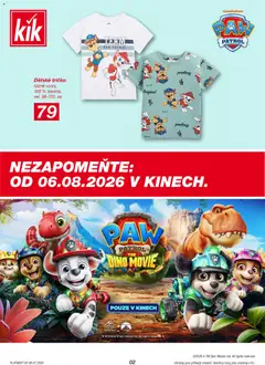 Náhled letáku Kik leták od 06.07.2026 | Strana: 2 | Produkty: Tričko