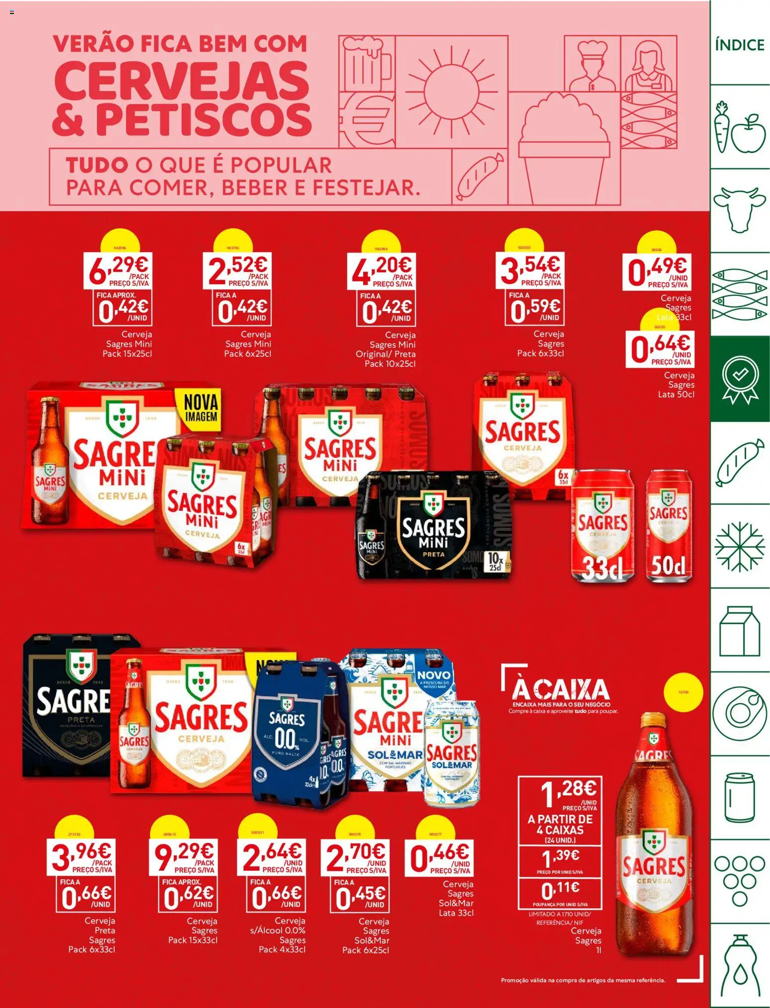 Recheio Horeca │ válido de 09.06.2026 | Página: 9 | Produtos: Sal, Caixa, Cerveja