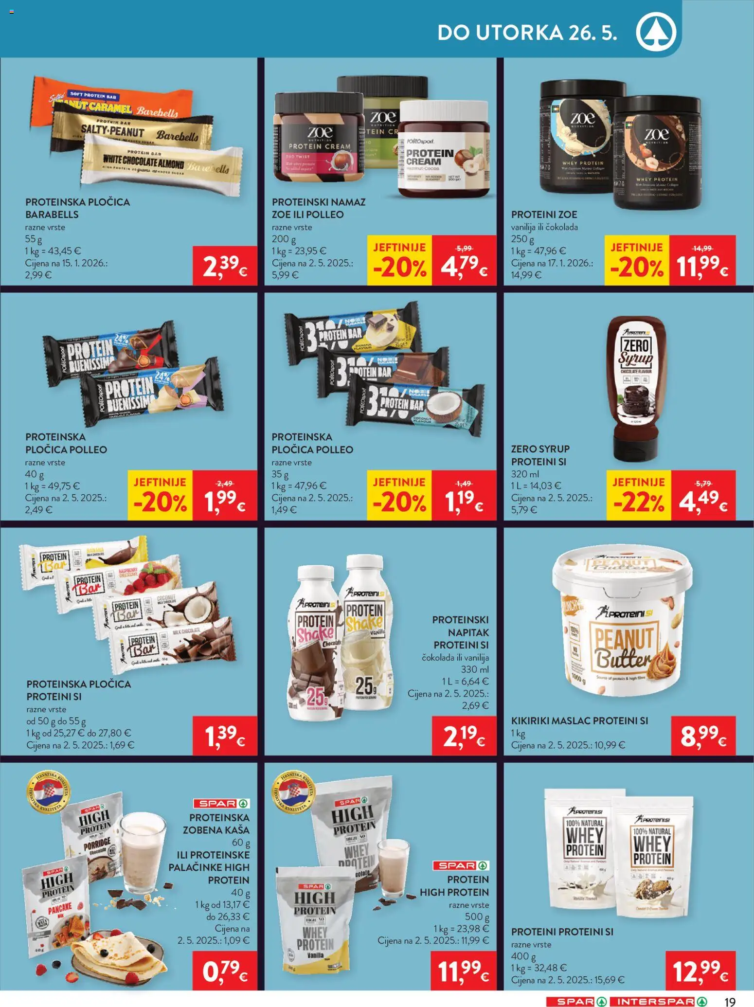 Spar katalog | vrijedi od 20.05.2026 | Stranica: 25 | Proizvodi: Maslac, Čokolada, Kikiriki, Namaz