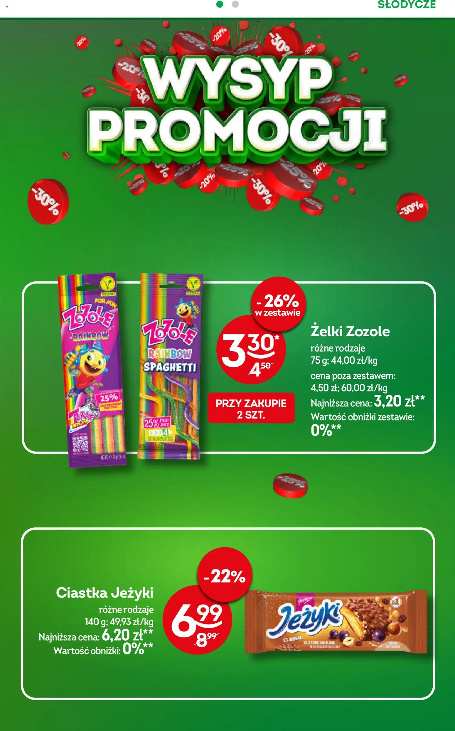 Żabka gazetka od 15.07.2026 | Strona: 35 | Produkty: Słodycze, Ciastka Jeżyki, Żelki, Ciastka