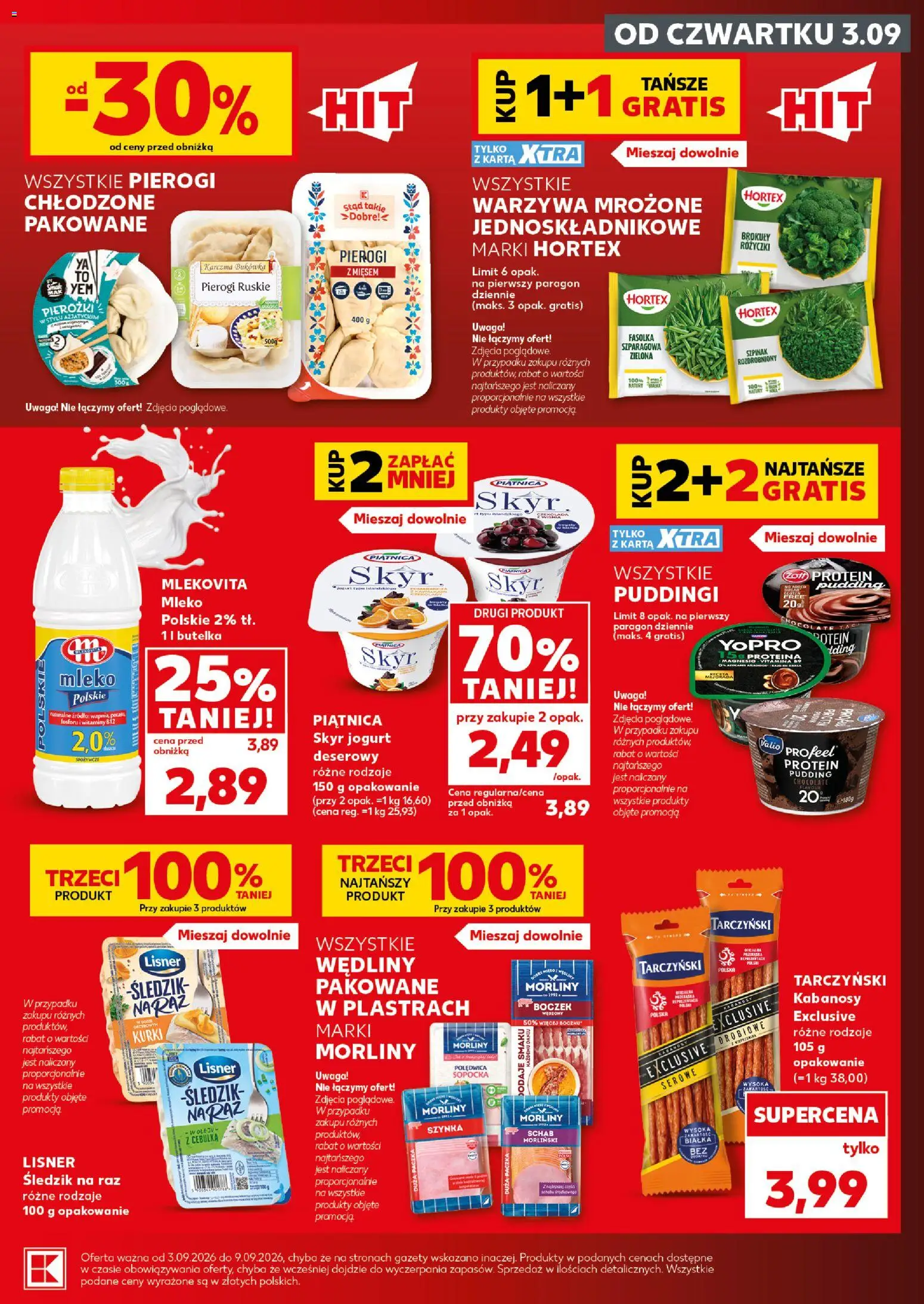 Kaufland Polsko leták - Mocny start od 07.09.2026 | Strana: 9 | Produkty: Jogurt, Skyr jogurt, Skyr, Protein pudding