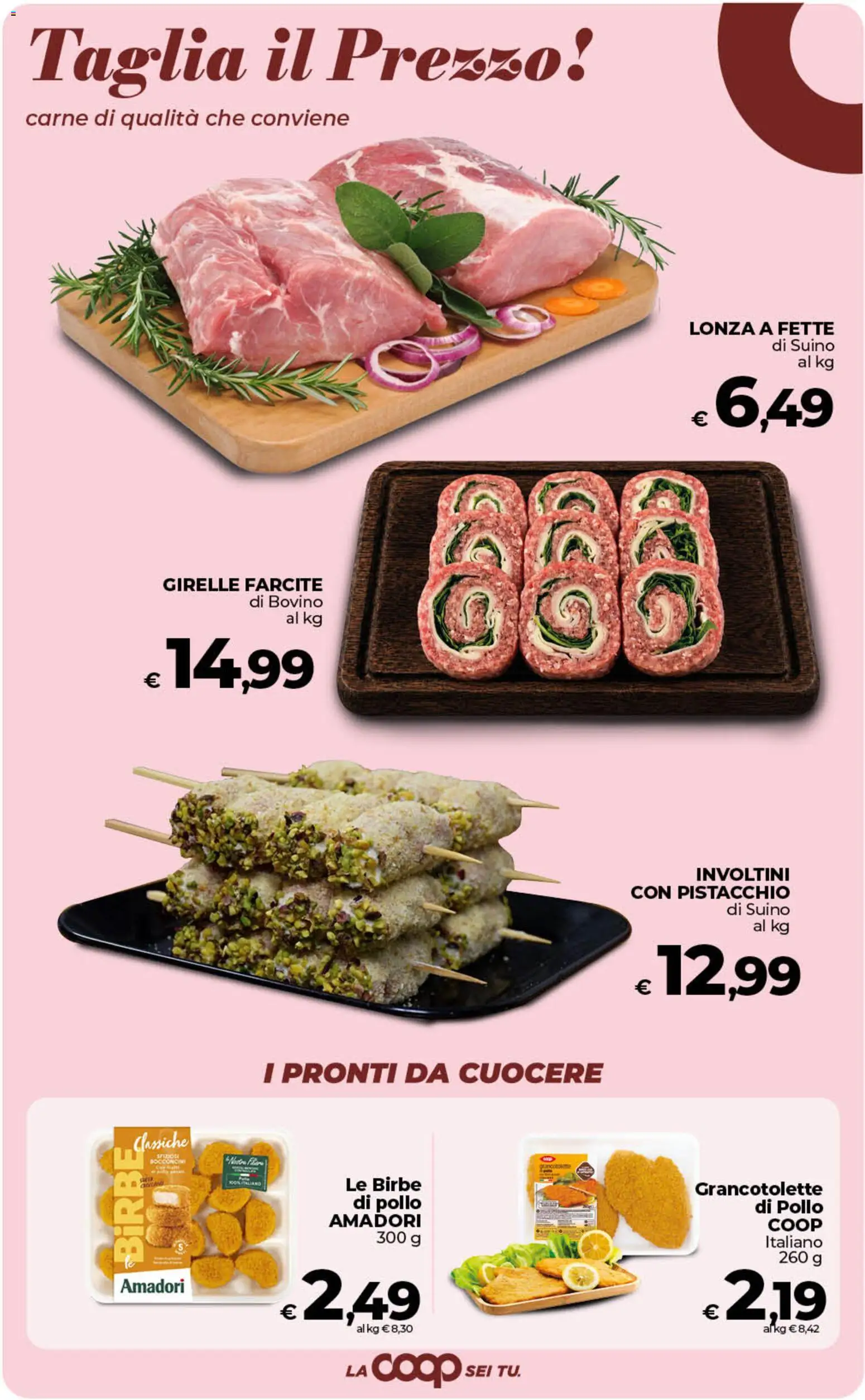 Volantino COOP del 01/09/2026 | Pagina: 13 | Prodotti: Bovino, Pistacchio, Suino, Carne