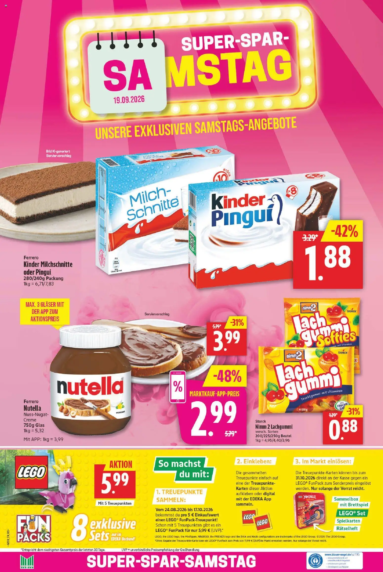 Marktkauf Prospekt – gültig ab 14.09.2026 | Seite: 24 | Produkte: Milch, Creme, Nutella, Eis