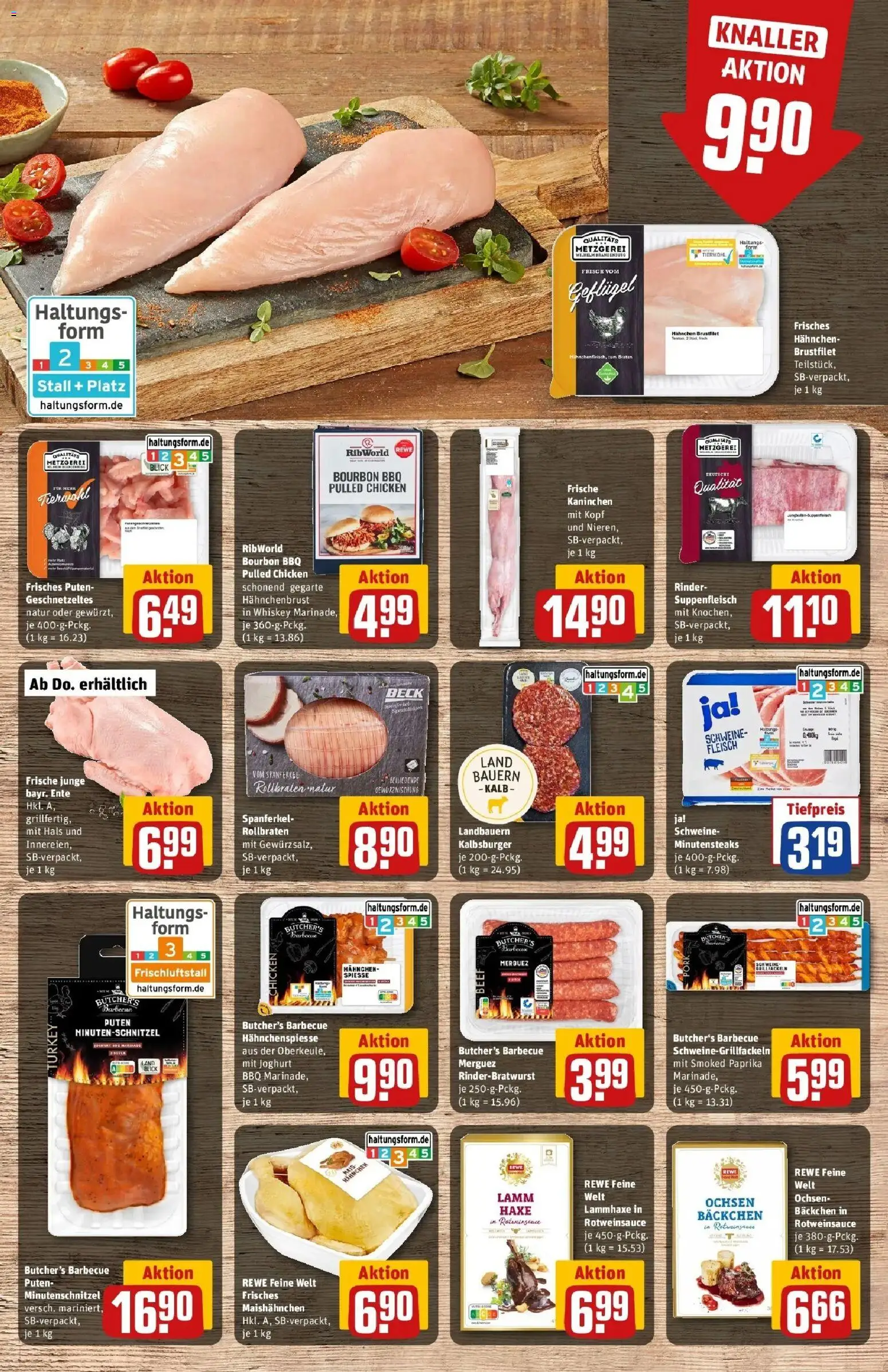 Rewe Prospekt Saarbrücken / Scheidt – gültig ab 17.05.2026 | Seite: 10 | Produkte: Kaninchen, Whiskey, Ente, Hahnchenbrust