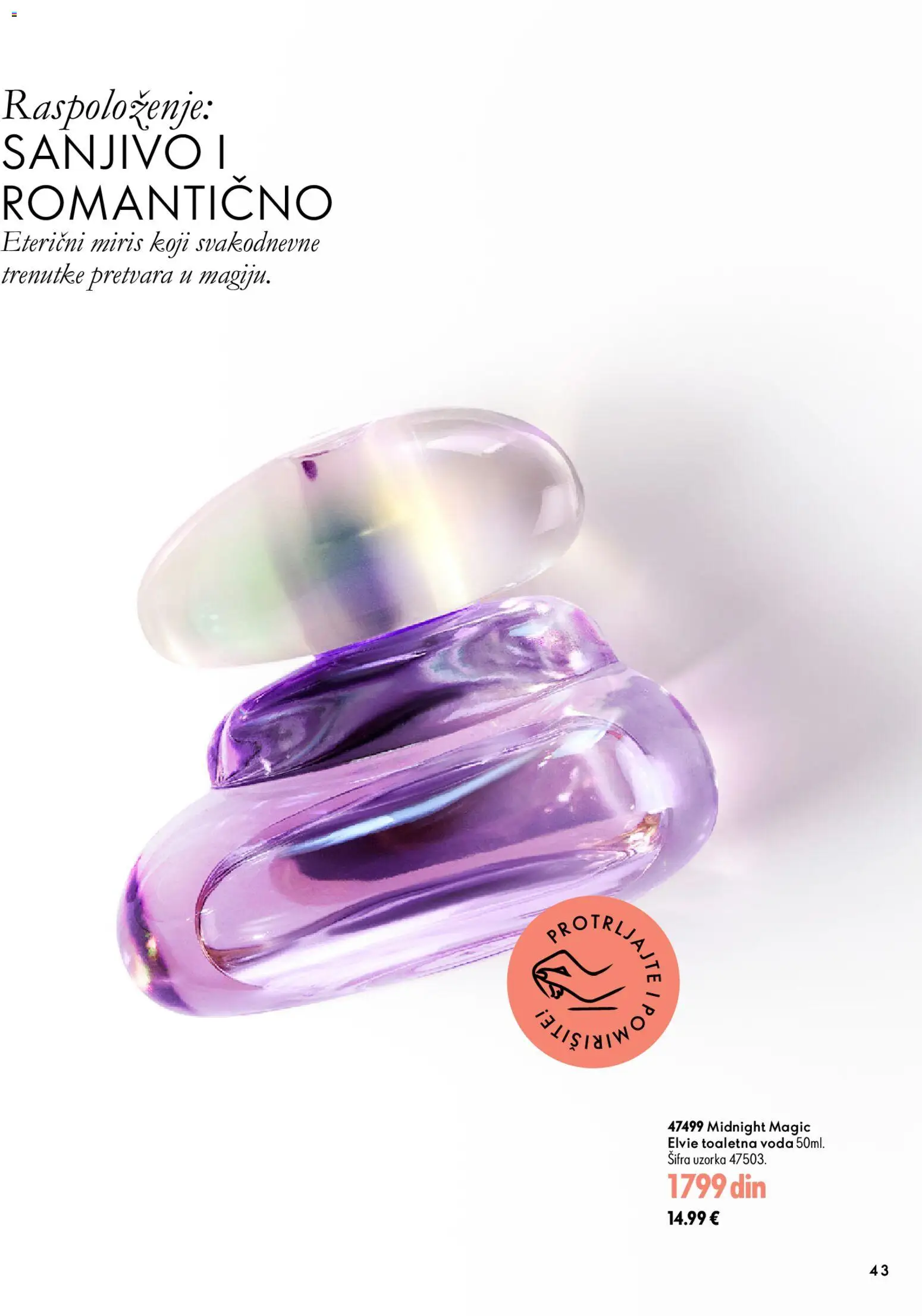 Oriflame katalog - važi od 18.11.2026 | Strana: 43 | Proizvode: Miris, Toaletna voda, Voda