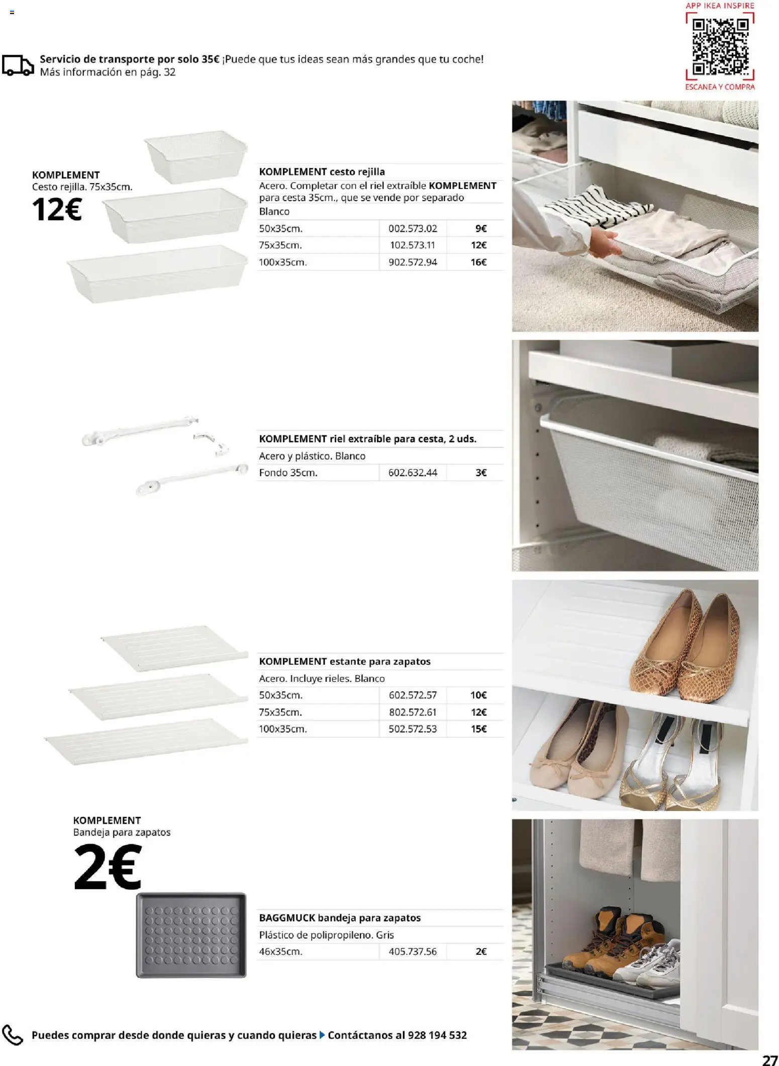 IKEA - Pax │ válido desde el 01/09/2026 | Página: 27 | Productos: Bandeja, Estante, Cesta
