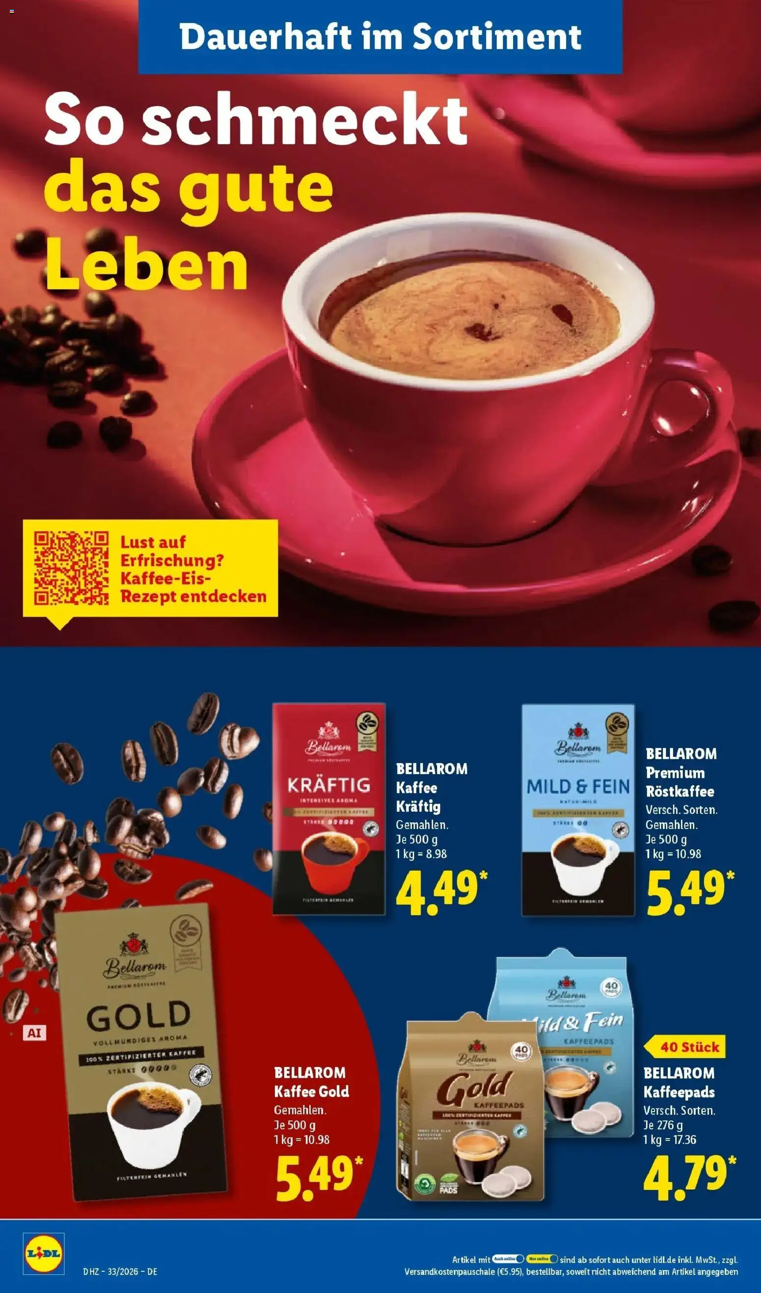 Lidl Prospekt Malchow (ab 10.08.2026) zum Blättern » Angebote | Seite: 16 | Produkte: Kaffeepads, Kaffee