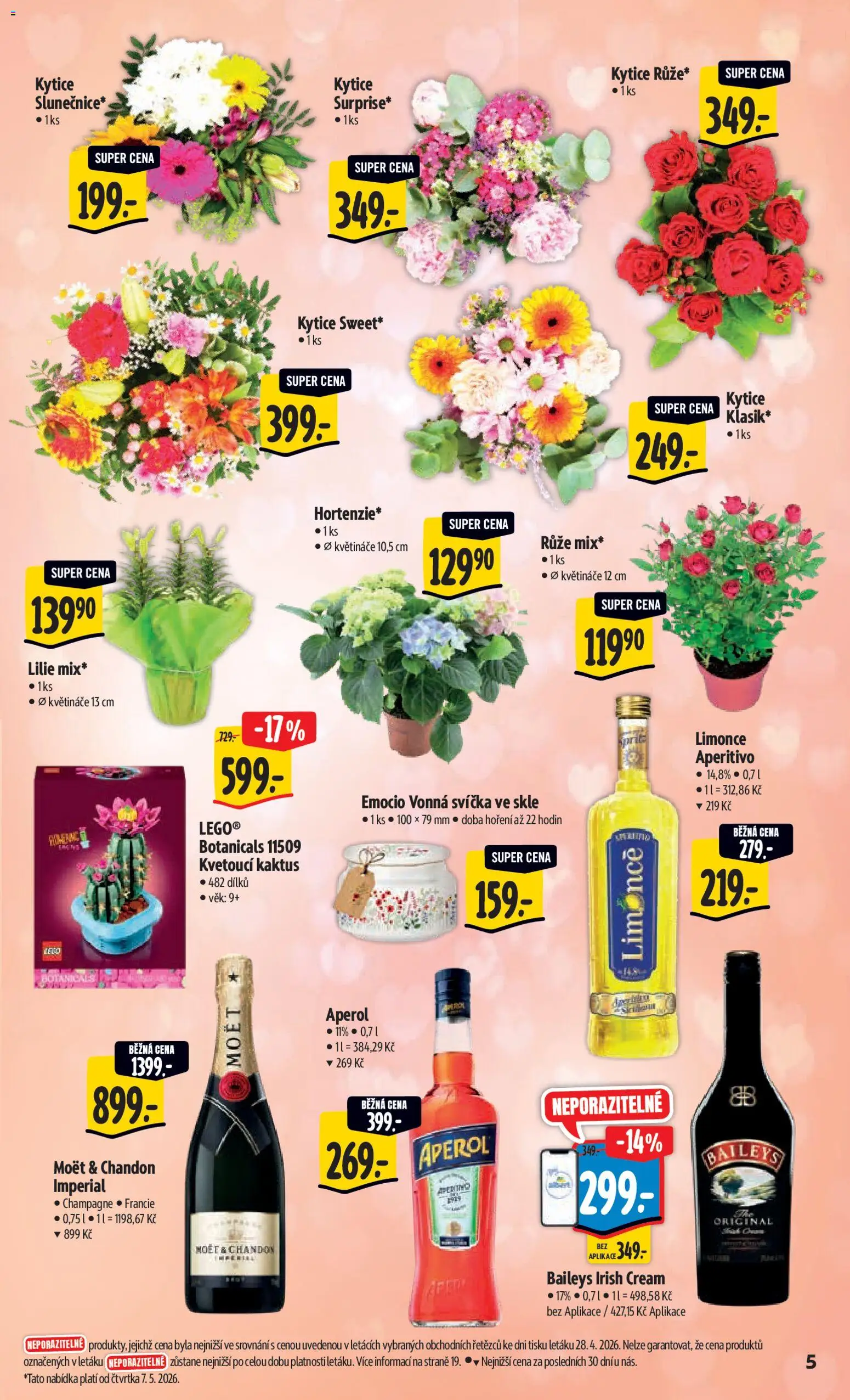 Albert leták - Hypermarket od 06.05.2026 | Strana: 11 | Produkty: Moët, Kytice, Champagne, Baileys