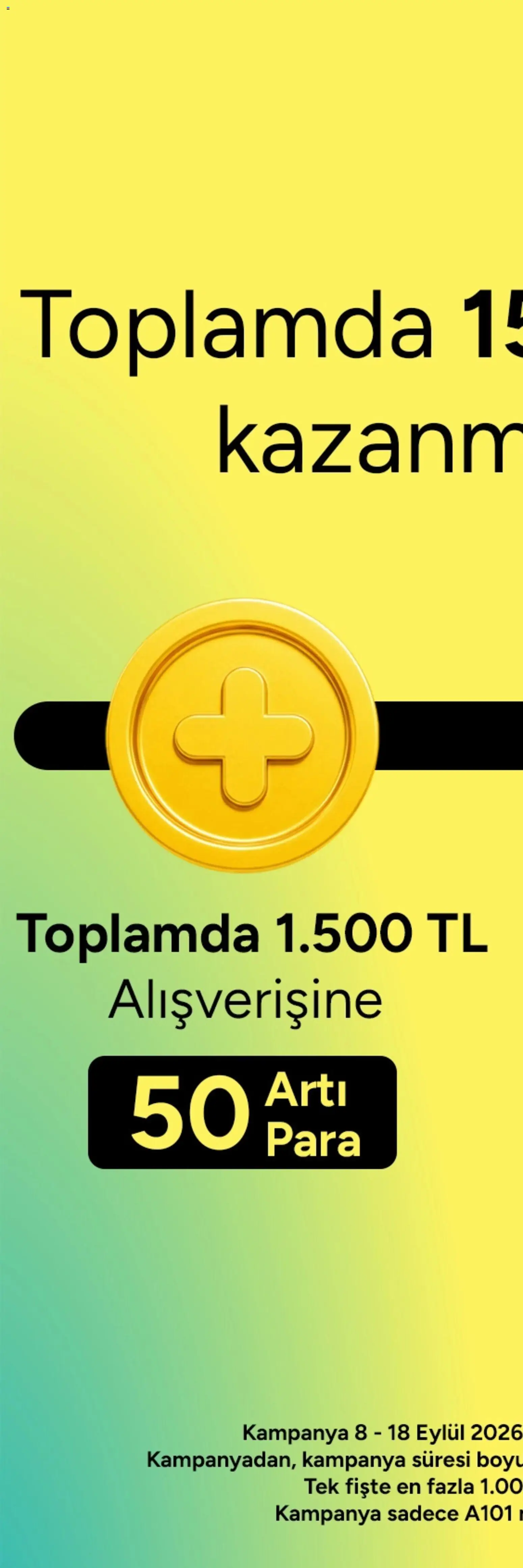A101 - Arti - 08 Eylül 2026 tarihinden itibaren geçerlidir | Sayfa: 8