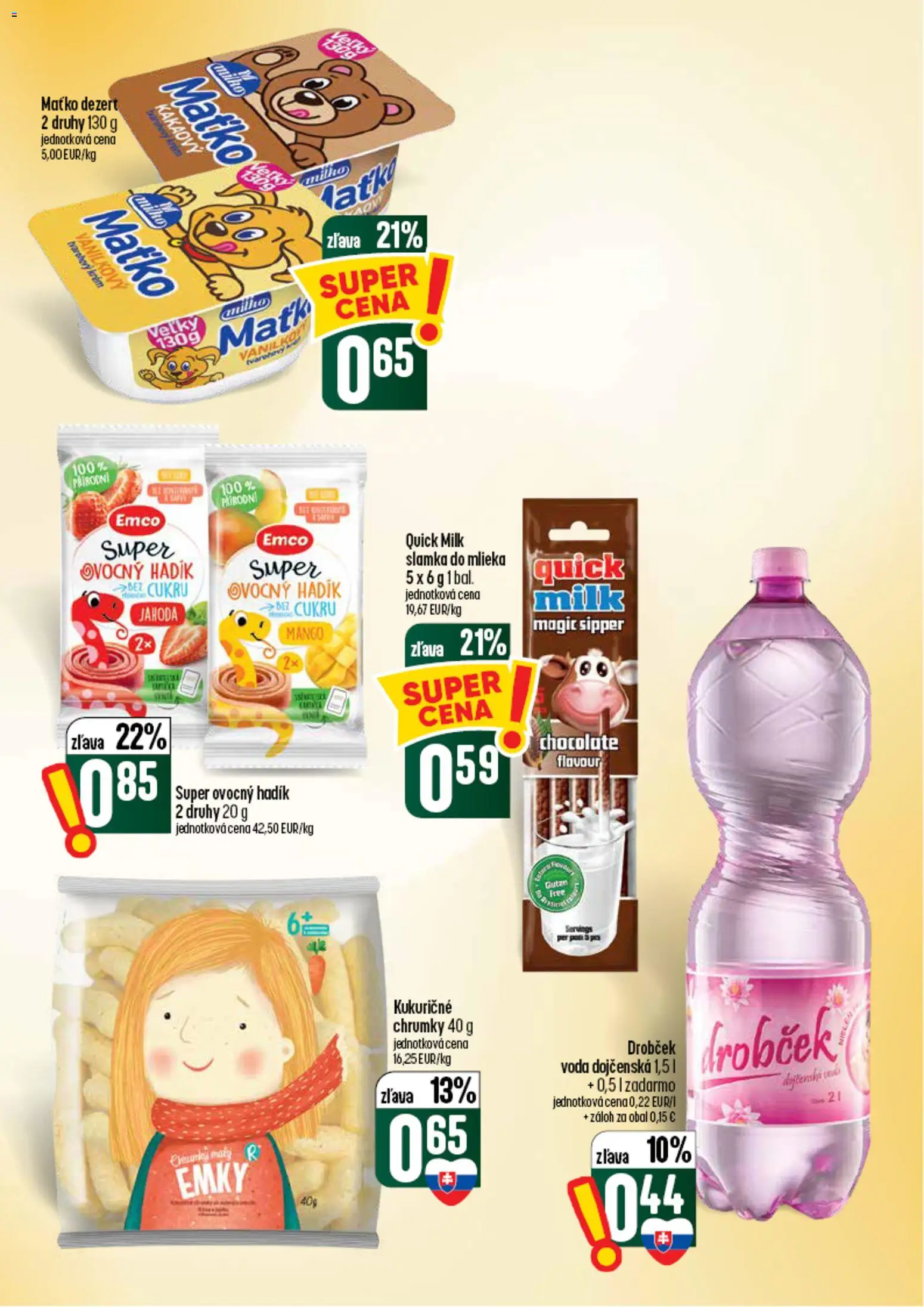 Nové COOP Jednota akcie – leták je platný od 03.09.2026 | Strana: 33 | Produkty: Pór, Mango, Dezert, Tvarohový krém