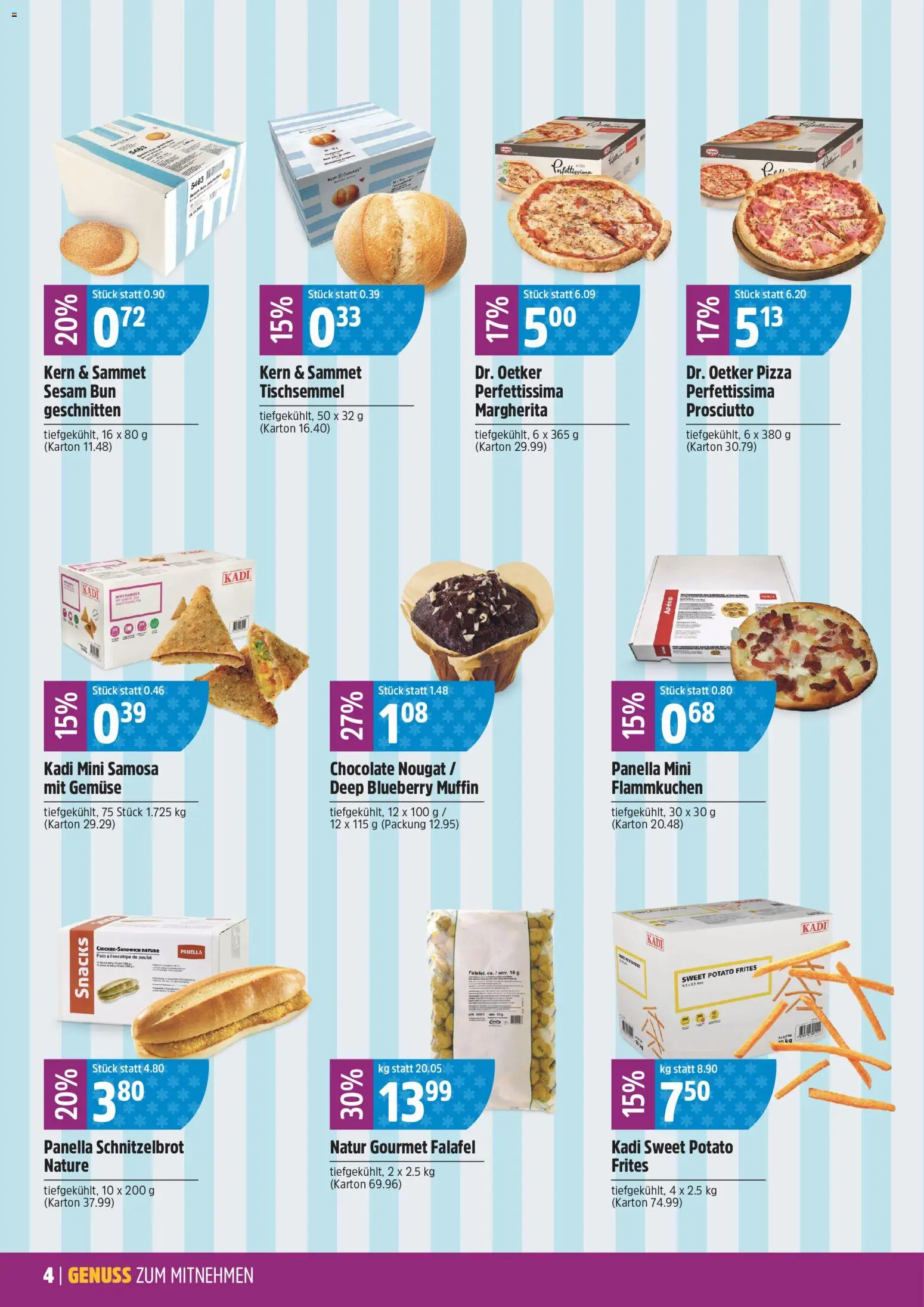 TopCC aktionen Genuss zum Mitnehmen – gültig ab 14.09.2026 | Seite: 4 | Produkte: Snacks, Pizza, Gemüse