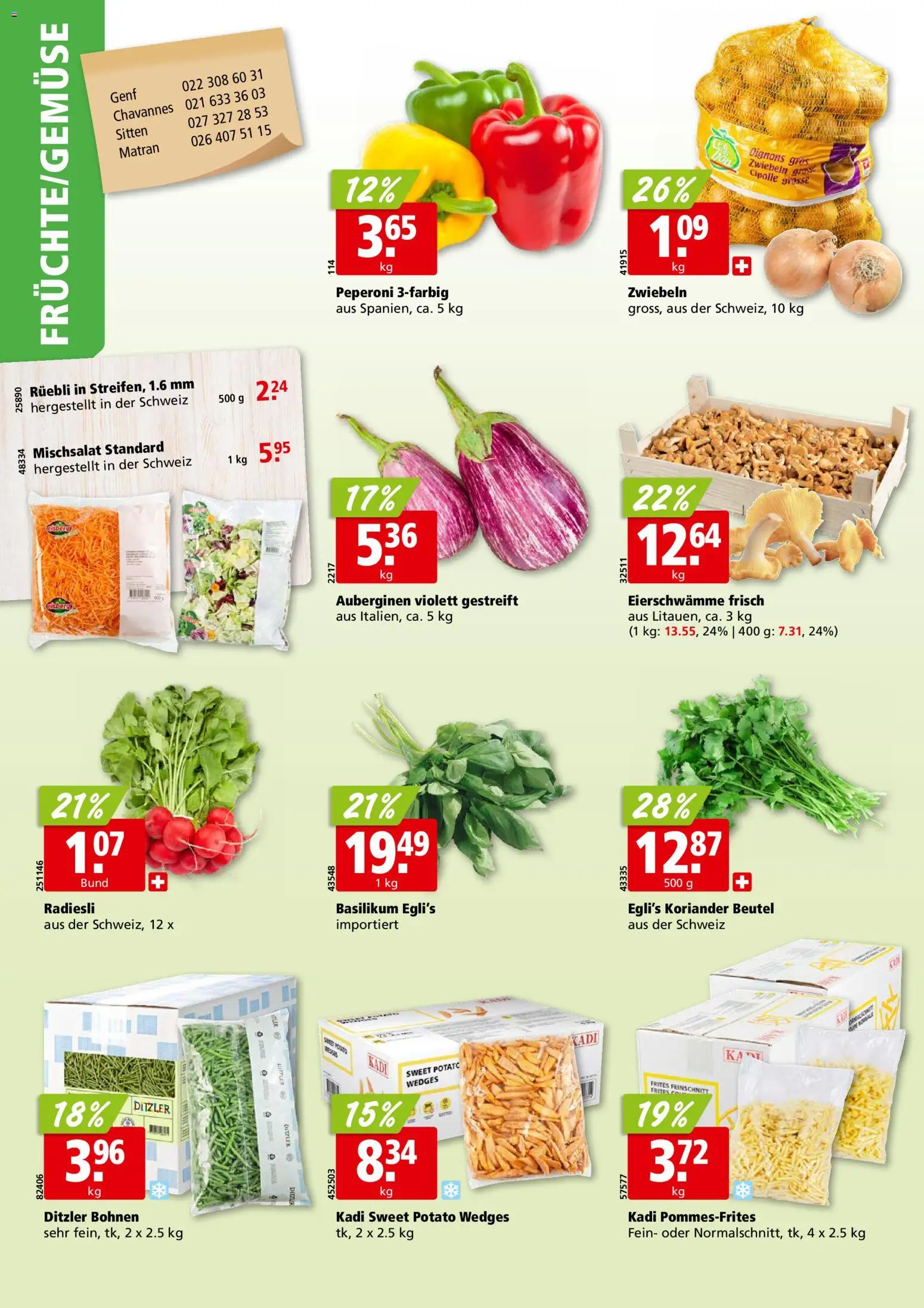 Aligro aktionen Chavannes, Matran, Genf, Sitten – gültig ab 07.09.2026 | Seite: 2 | Produkte: Zwiebeln