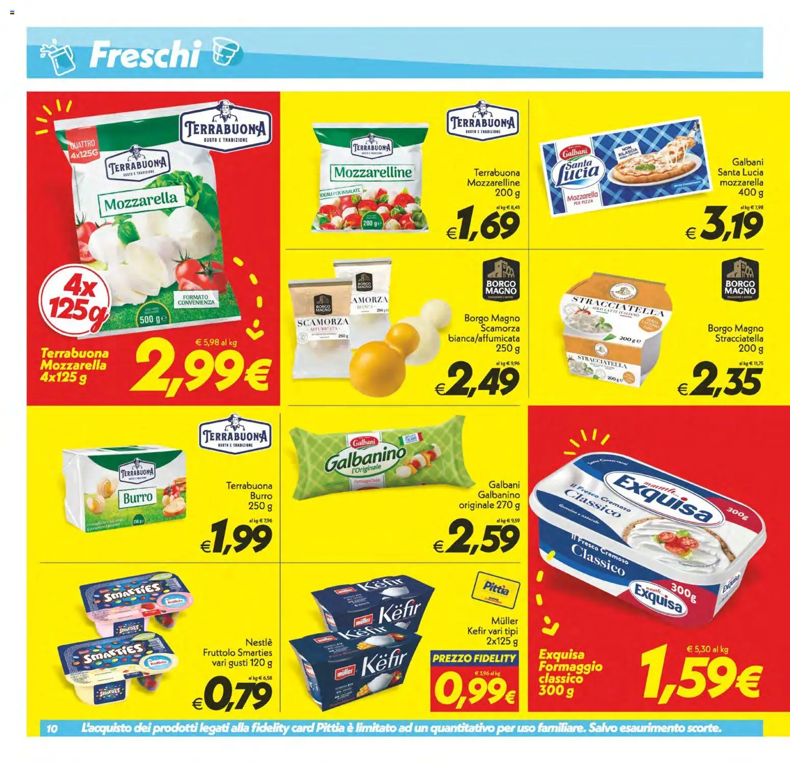 Volantino SuperConveniente del 02/10/2026 | Pagina: 10 | Prodotti: Kefir, Formaggio, Burro, Stracciatella