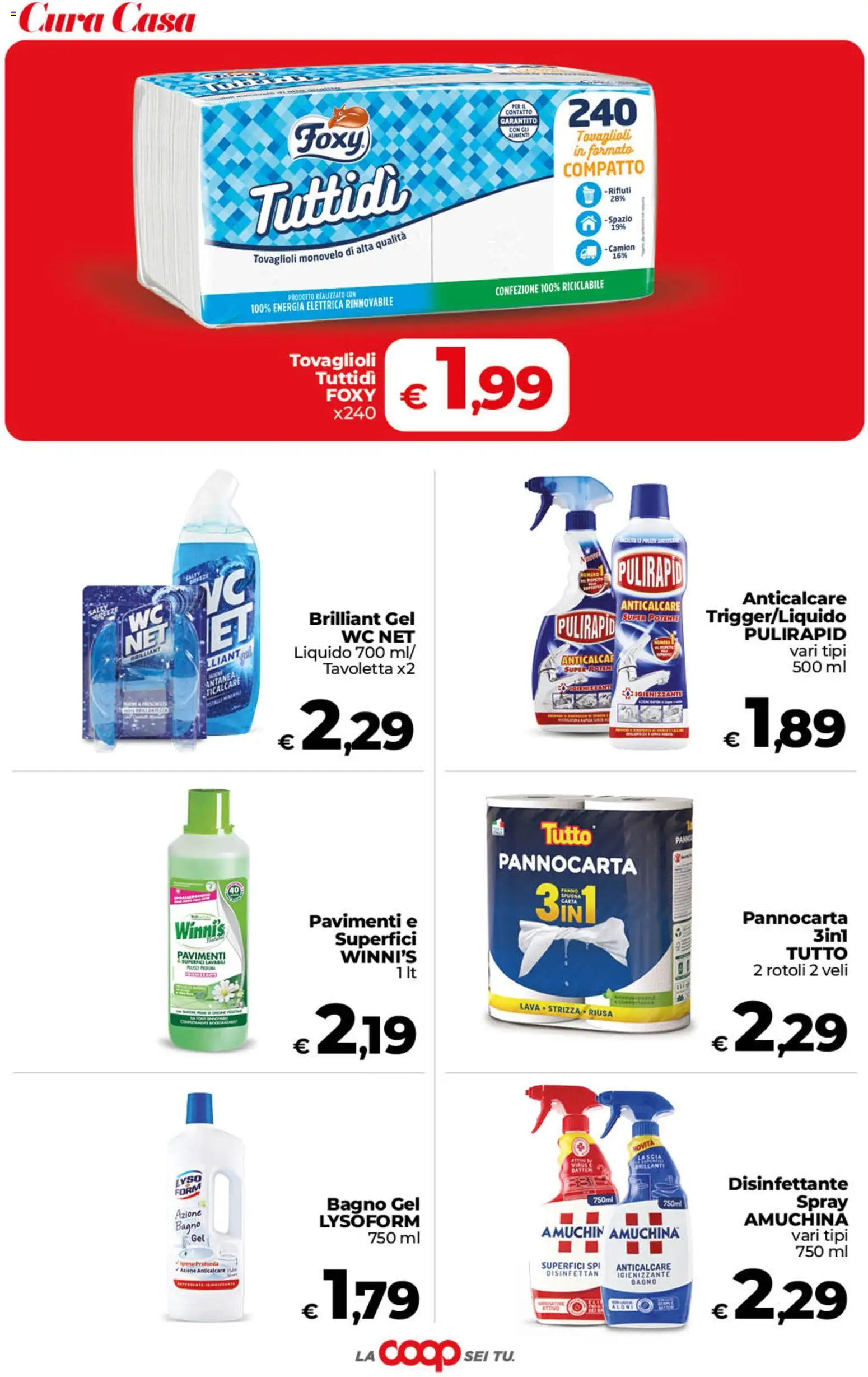 Volantino COOP del 02/10/2026 | Pagina: 33 | Prodotti: Anticalcare, Tavoletta, WC, Bagno