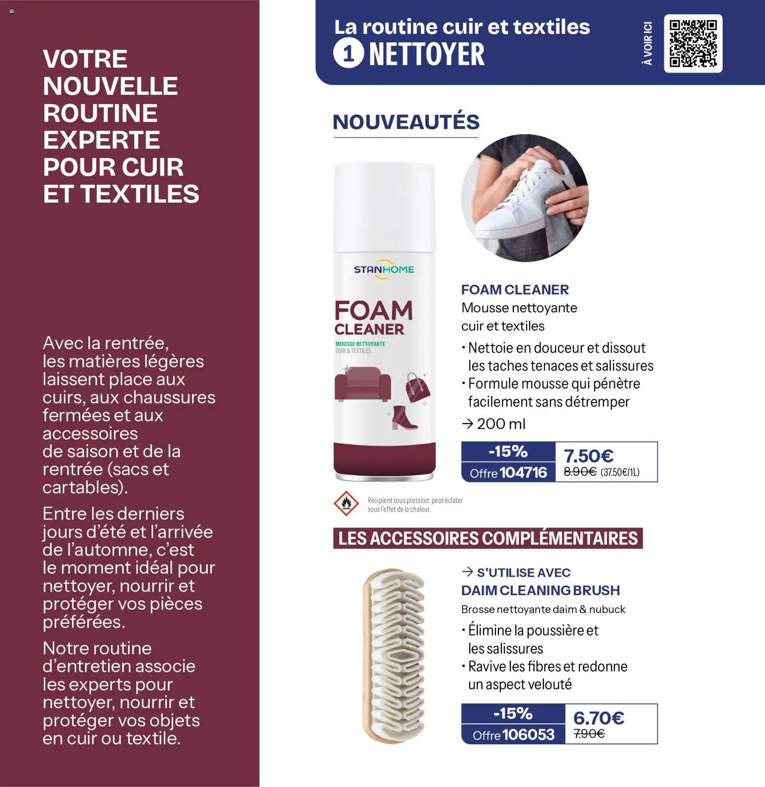 {H1} | Page: 20 | Produits: Mousse, Brosse, Chaussures, Daim