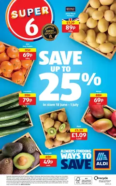 Preview of Weekly offers Aldi Back to school valid from 22/06/2026 | Page: 20