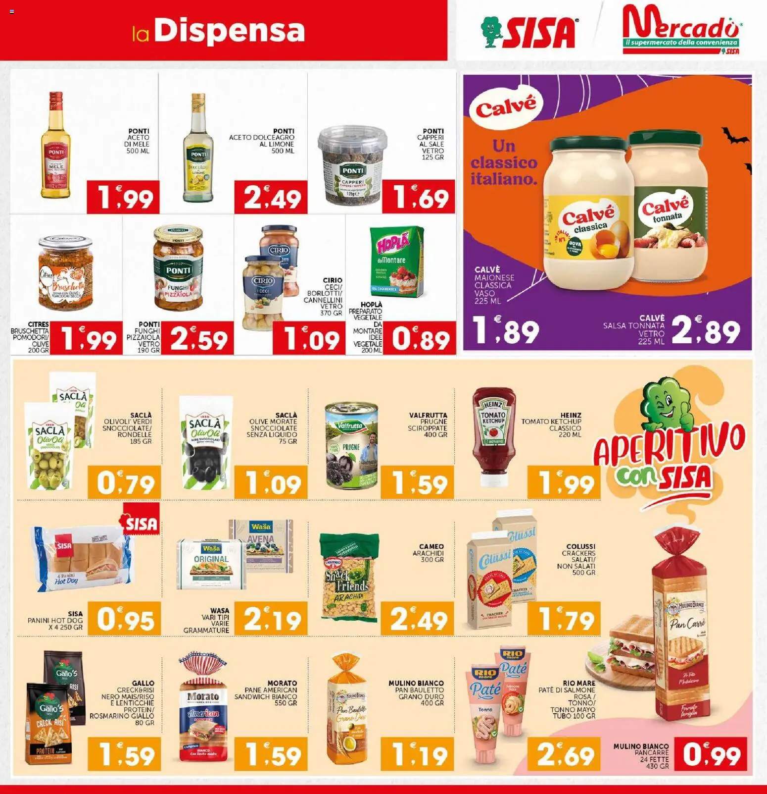 Volantino SISA del 29/10/2026 | Pagina: 15 | Prodotti: Paté, Lenticchie, Tubo, Arachidi