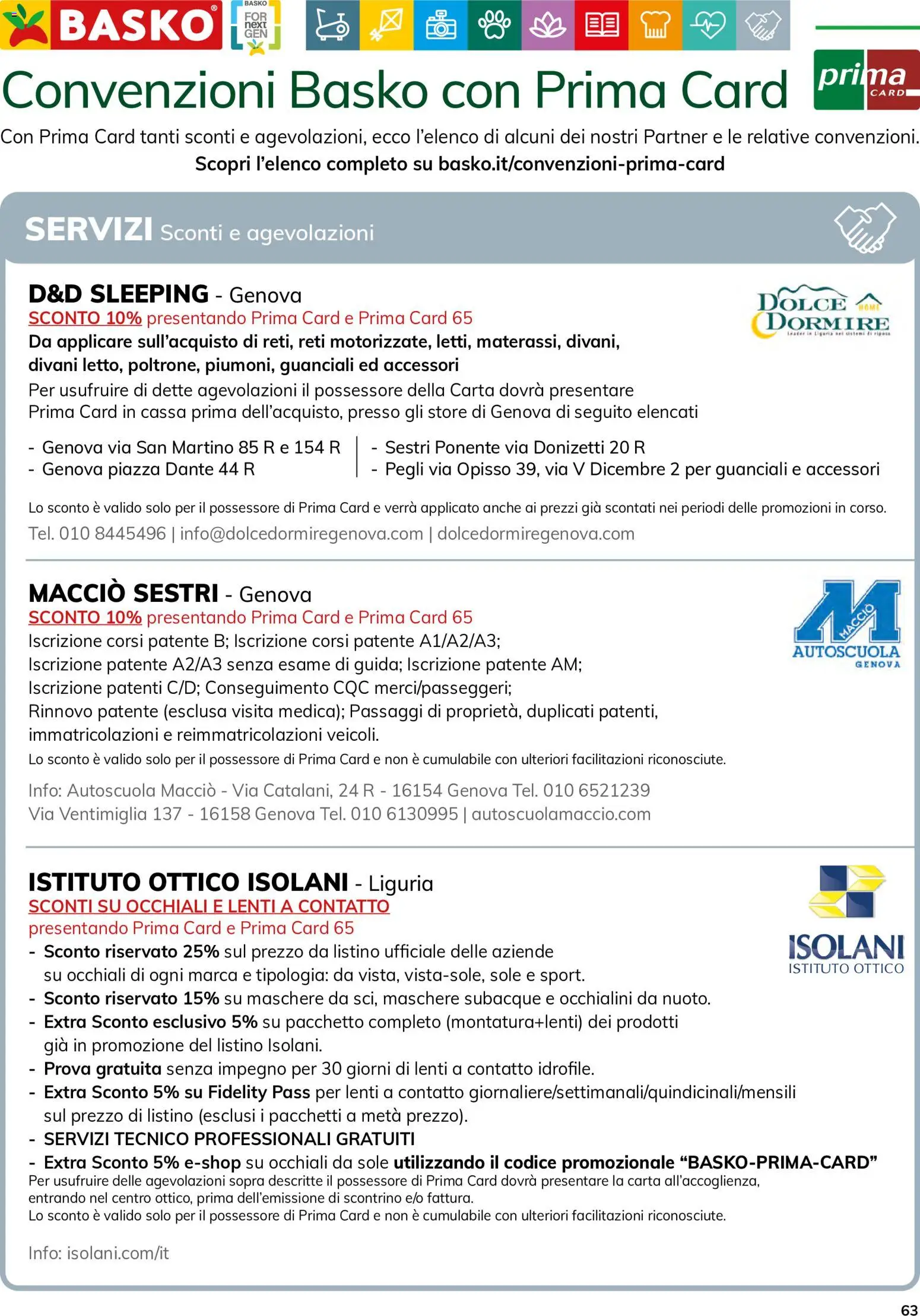 Volantino Basko del 12/10/2026 | Pagina: 63 | Prodotti: Lenti a contatto, Occhiali, Maschere, Lenti