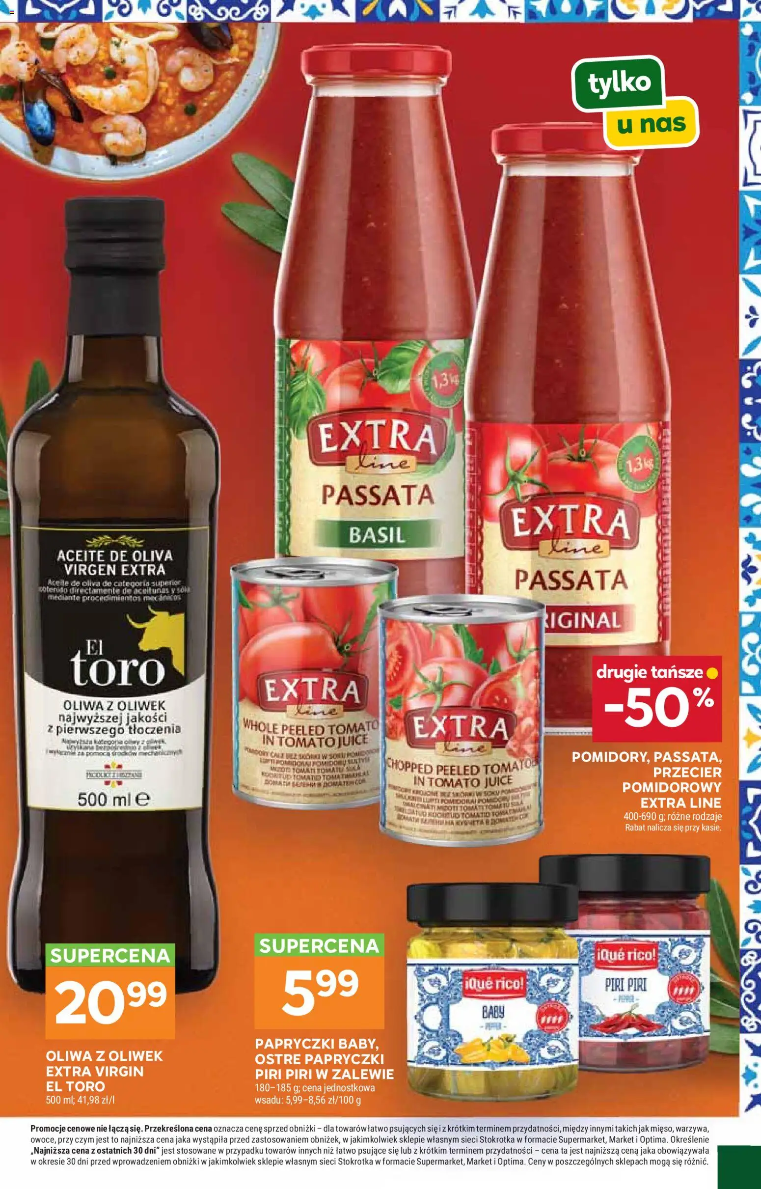 Stokrotka gazetka od 06.08.2026 | Strona: 31 | Produkty: Oliwa z oliwek, Stokrotka, Passata