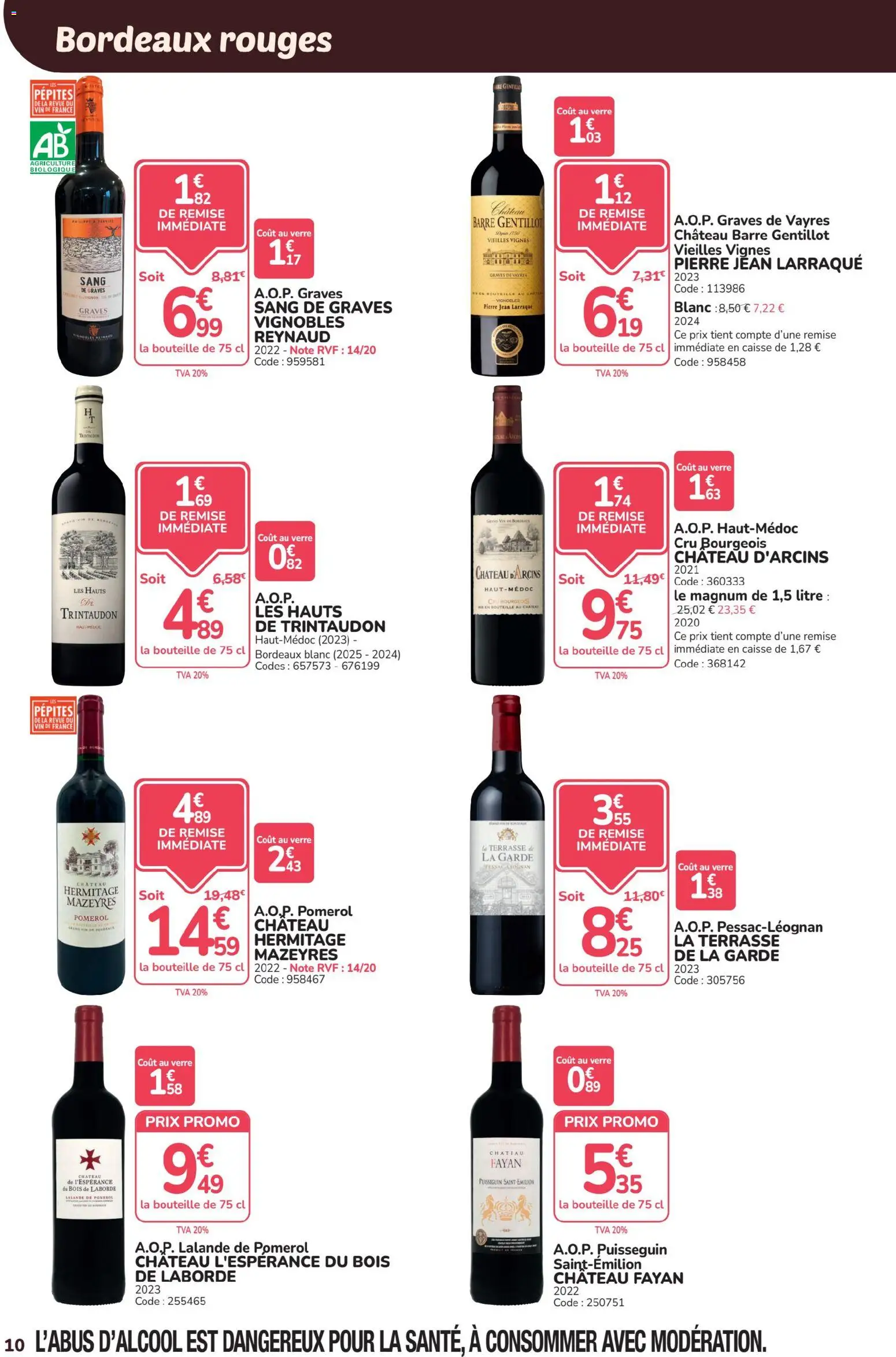 {H1} | Page: 10 | Produits: Jean, Bouteille, Magnum, Vin